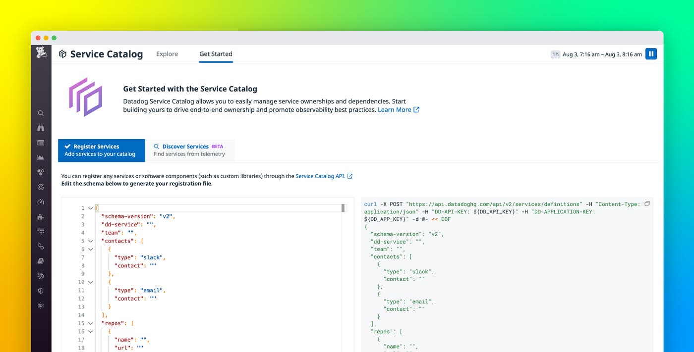 Manage Service Catalog entries efficiently with the Service Definition JSON Schema Manage Service Catalog entries efficiently with the Service Definition JSON Schema