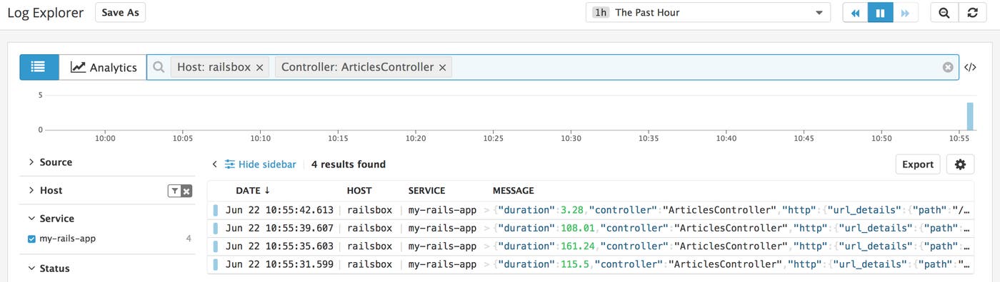 Search the Log Explorer for the new facet Search the Log Explorer for the new facet