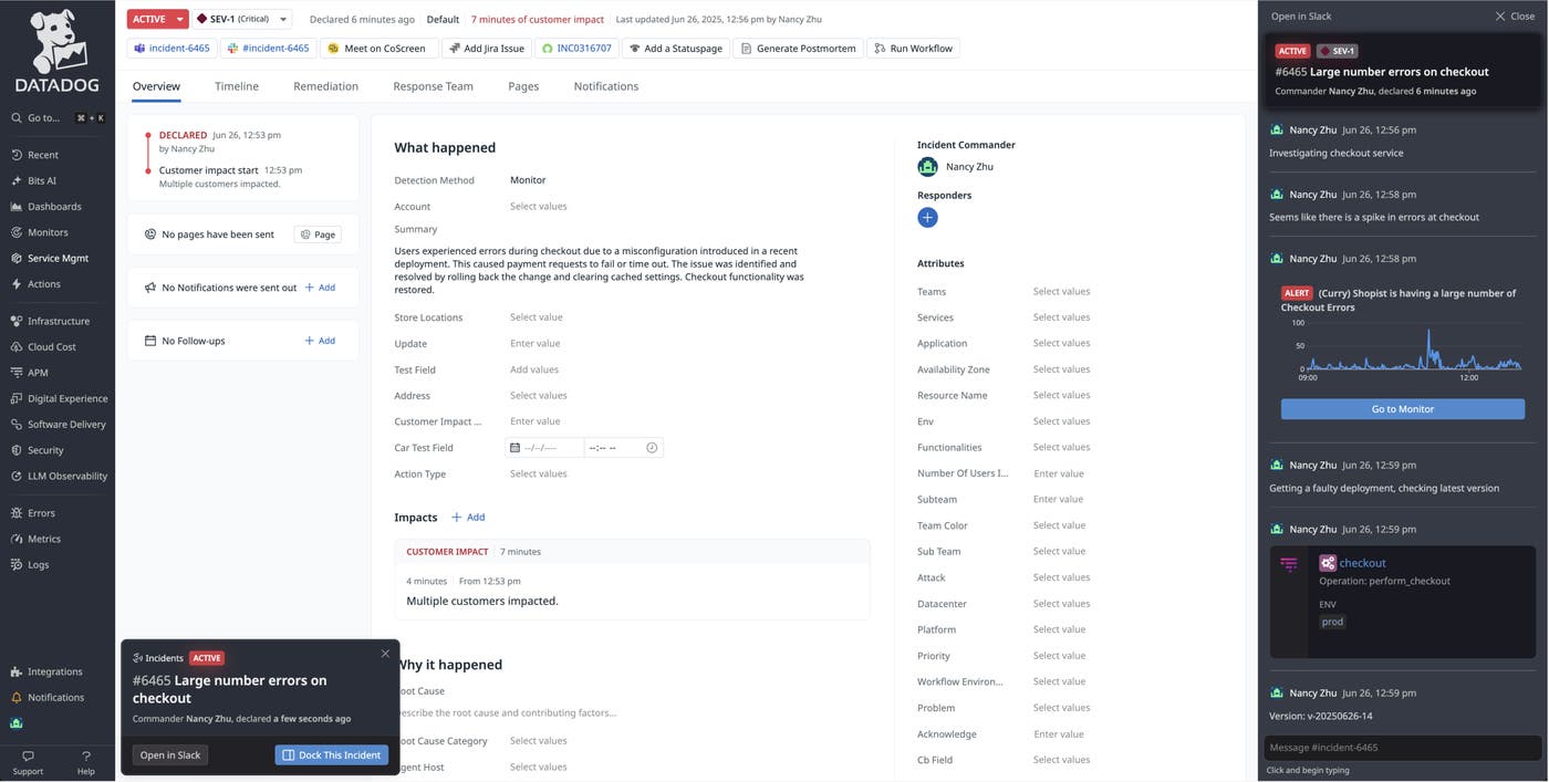 Handing off from the Datadog mobile app to desktop. Handing off from the Datadog mobile app to desktop.