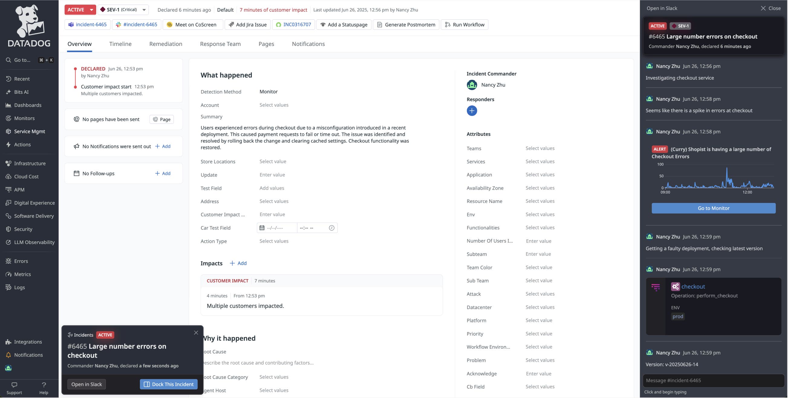 Handing off from the Datadog mobile app to desktop. Handing off from the Datadog mobile app to desktop.