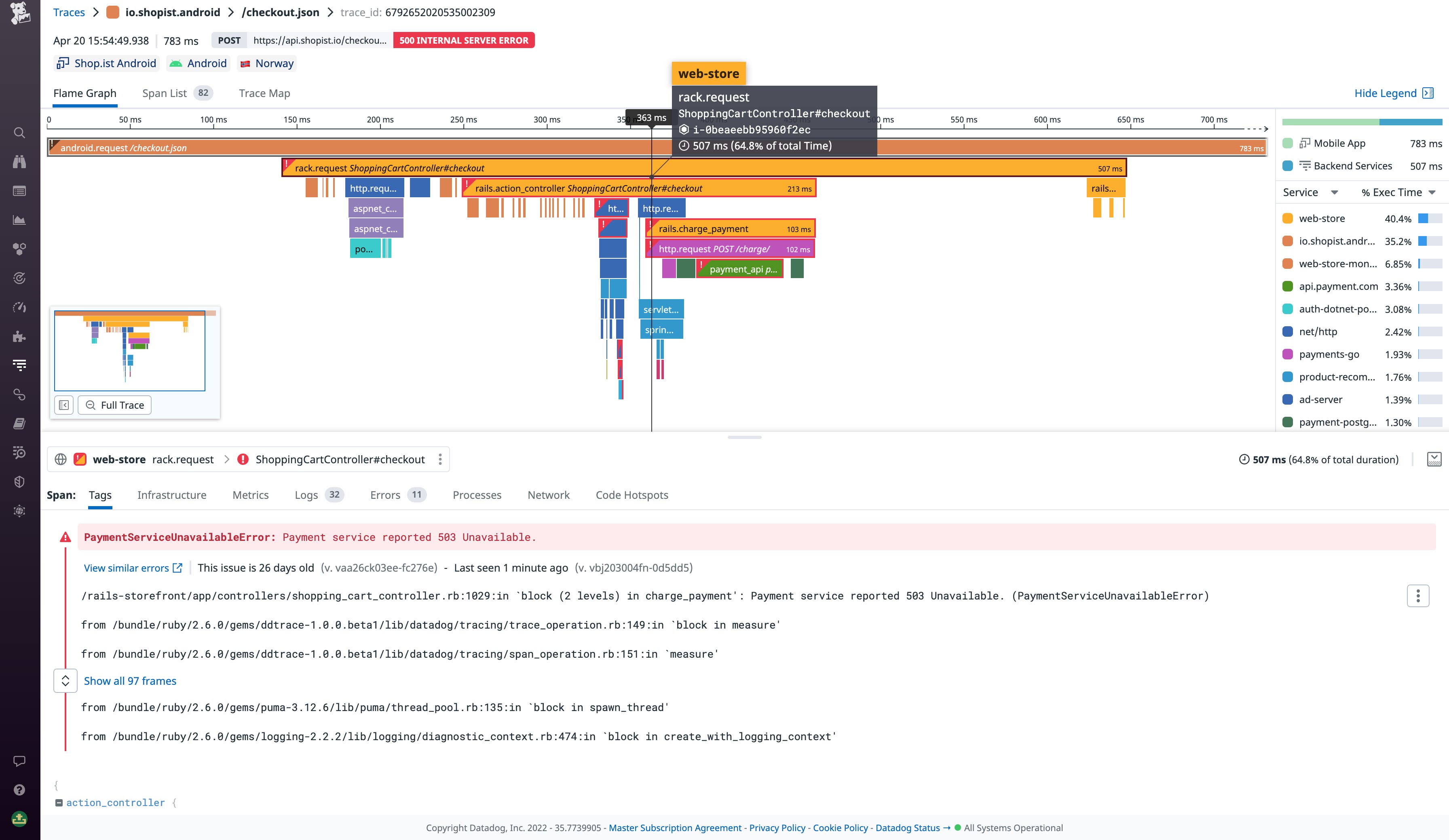 Collect traces from your backend to effectively diagnose issues. Collect traces from your backend to effectively diagnose issues.
