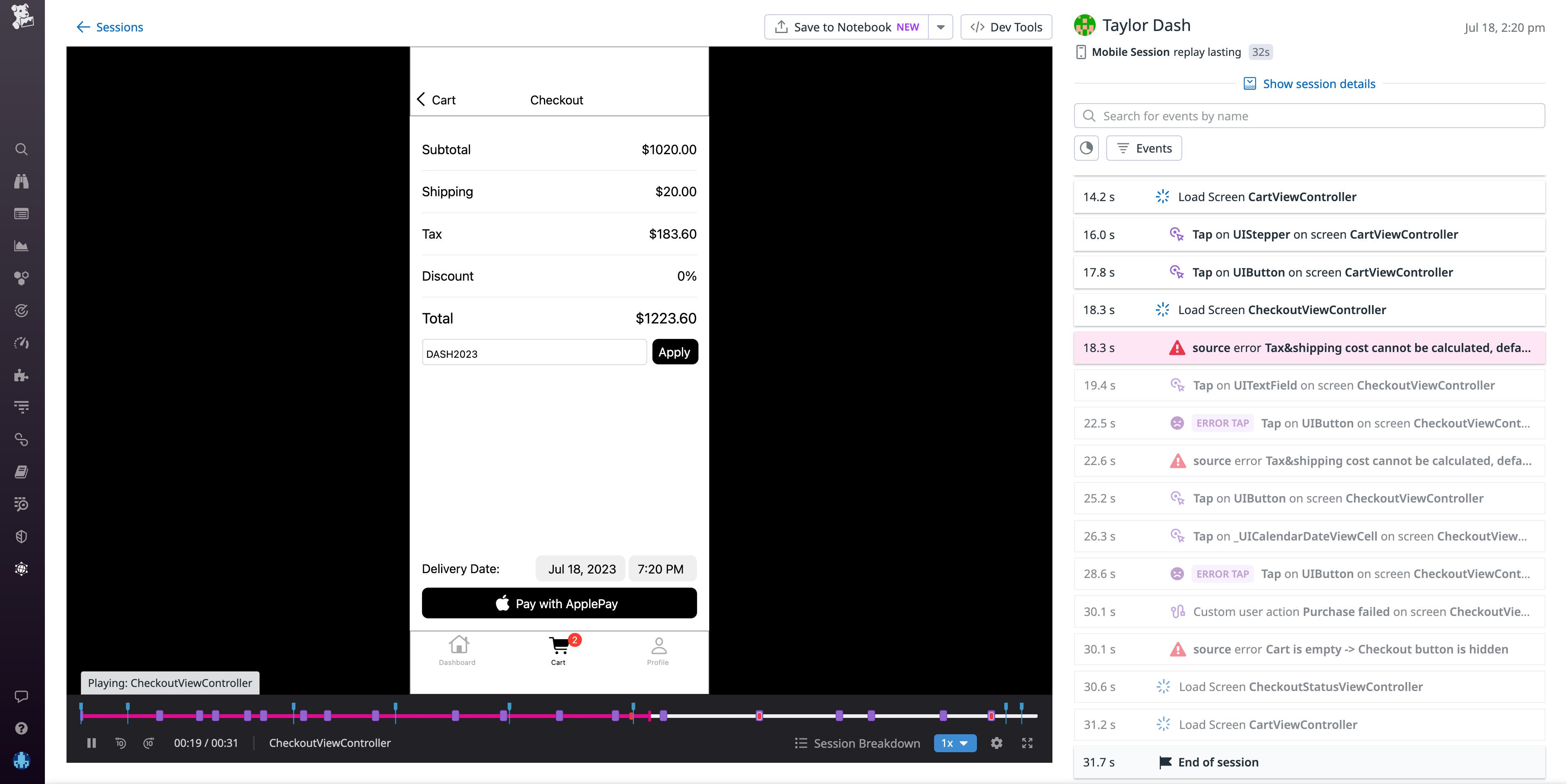 session replay allows you to see exactly where in their journey a user encountered an issue session replay allows you to see exactly where in their journey a user encountered an issue