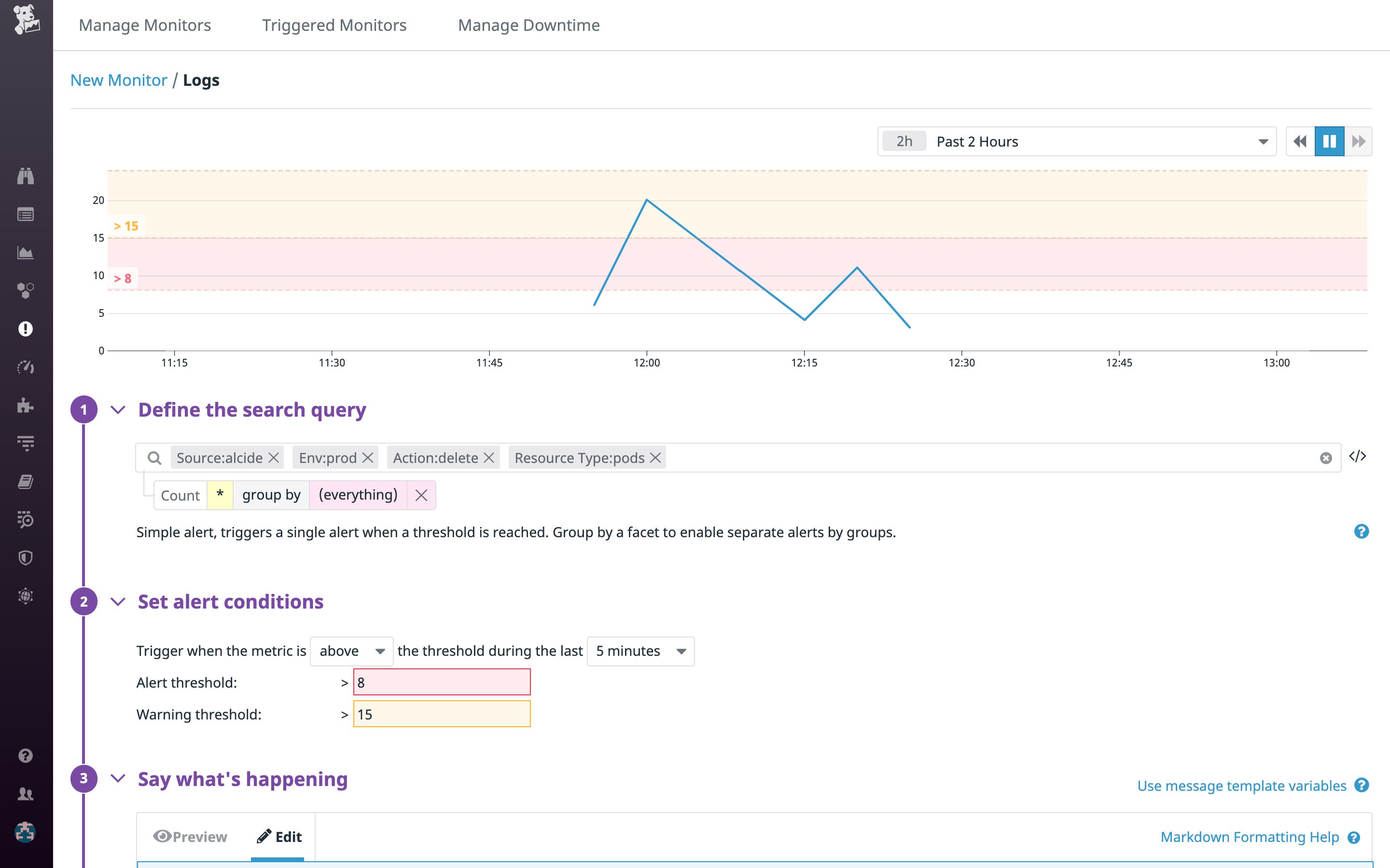 Create metrics and and configure alerts based on the data in your kAudit logs Create metrics and and configure alerts based on the data in your kAudit logs