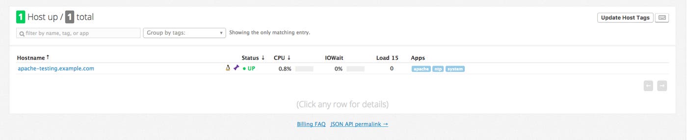 Apache server in Datadog app Apache server in Datadog app