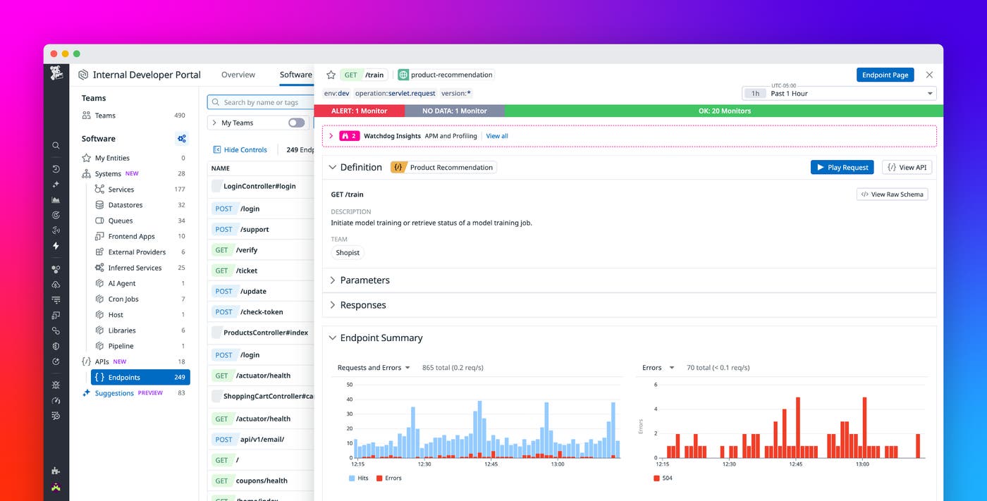 Manage API performance, security, and ownership with Datadog's Software Catalog Manage API performance, security, and ownership with Datadog's Software Catalog