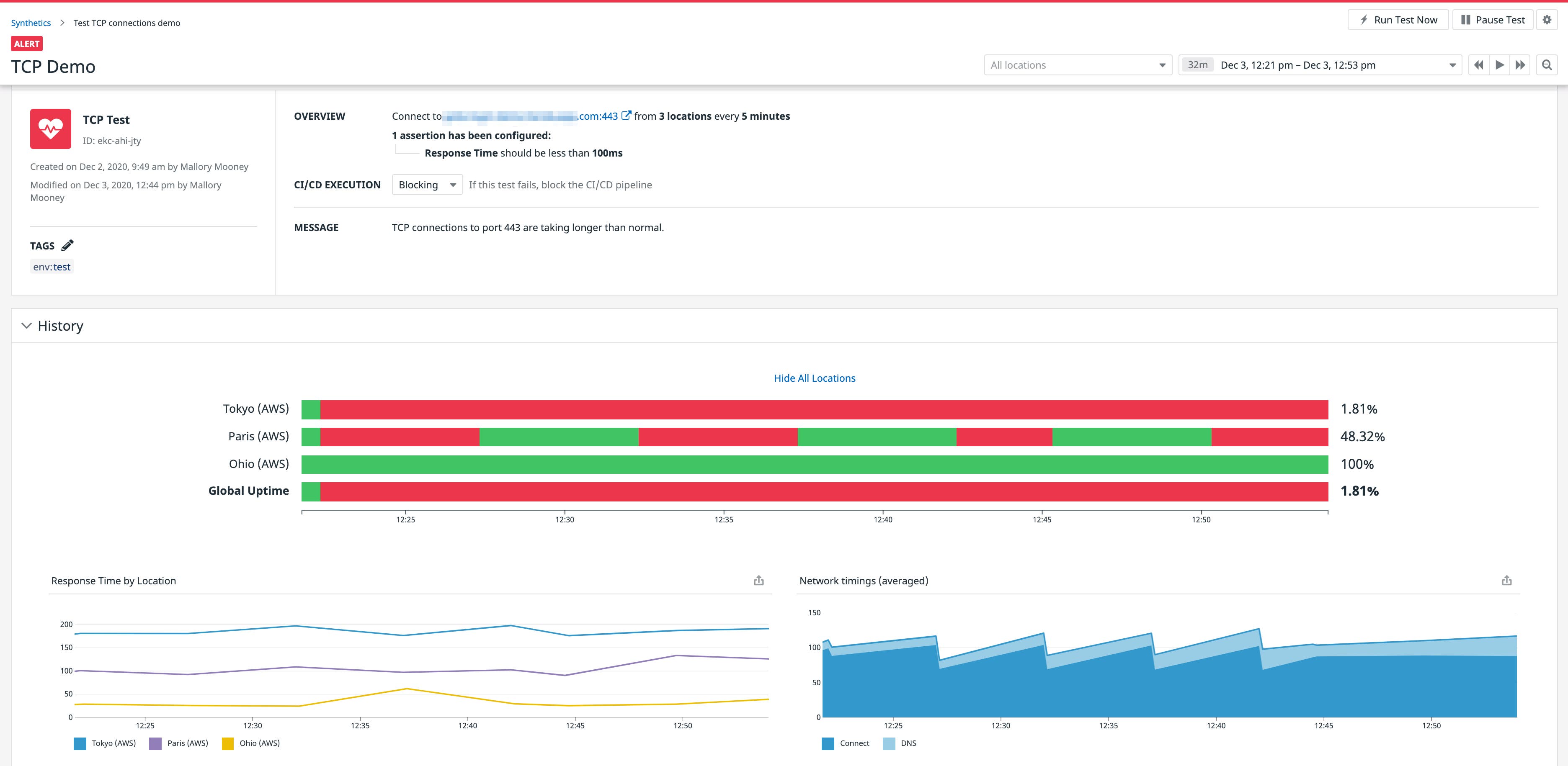 Troubleshoot with TCP API test alerts Troubleshoot with TCP API test alerts