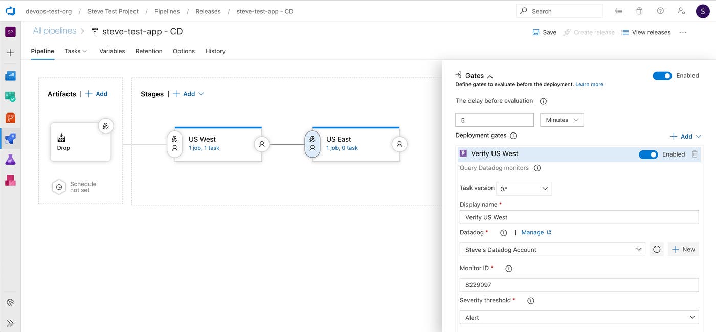 Add a Datadog monitor as a gate in your Azure DevOps pipeline with our new extension Add a Datadog monitor as a gate in your Azure DevOps pipeline with our new extension
