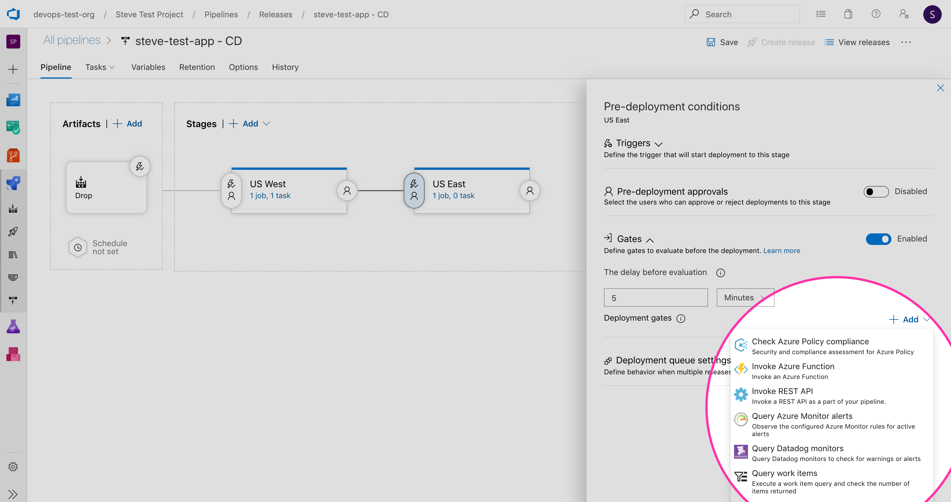 Configure any Datadog monitor as a gate in your Azure DevOps pipeline