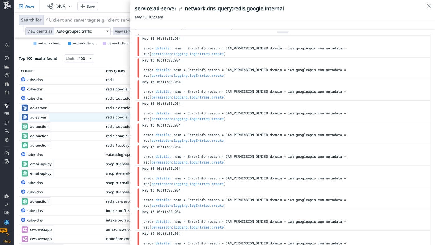 A spike in requests to unfamiliar domains could be a sign of a browser hijacking attempt. A spike in requests to unfamiliar domains could be a sign of a browser hijacking attempt.