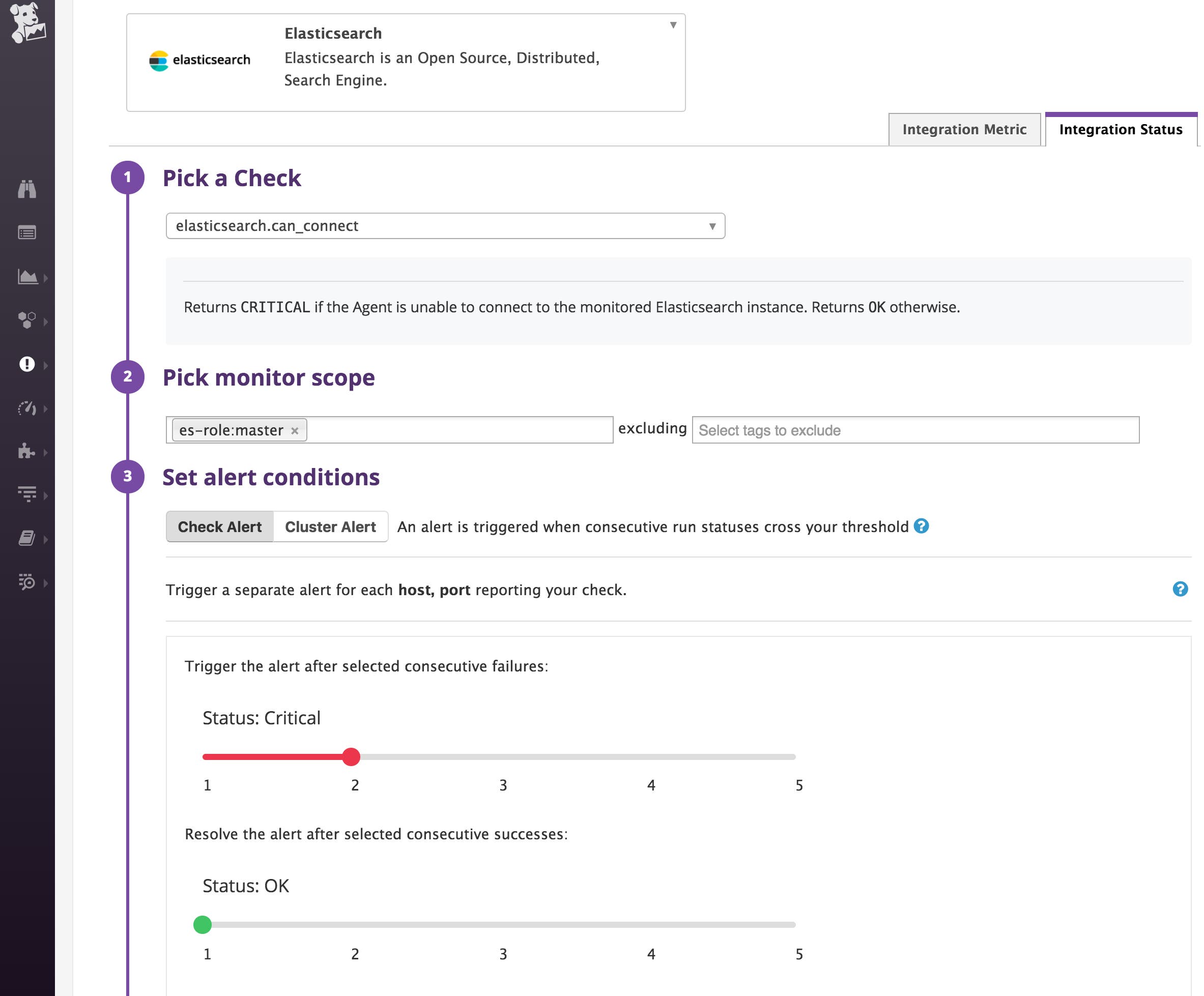 Elasticsearch alerts - status check monitor Elasticsearch alerts - status check monitor