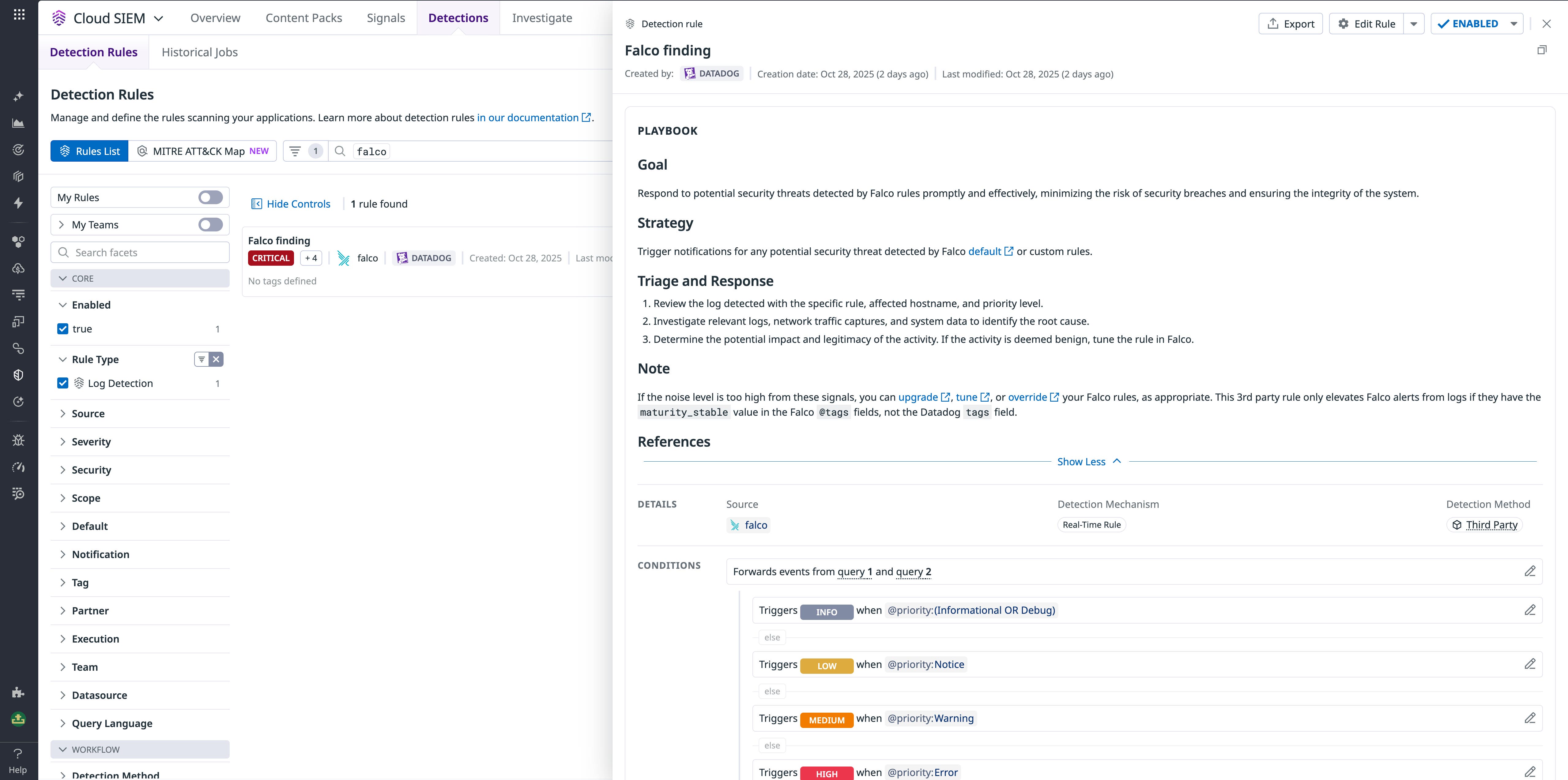 The Falco security signal that can help you detect attacks in Cloud SIEM The Falco security signal that can help you detect attacks in Cloud SIEM