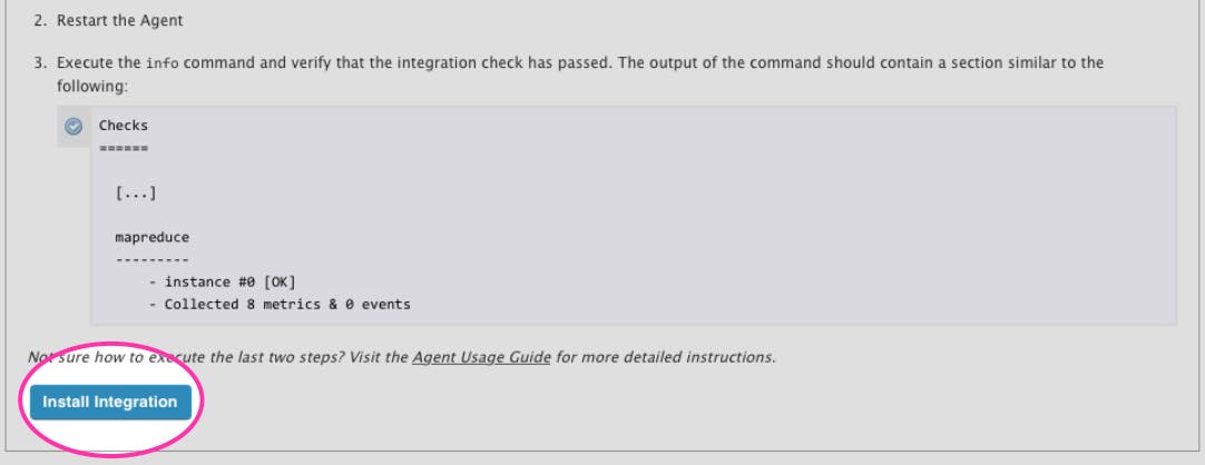 Install Hadoop integration Install Hadoop integration