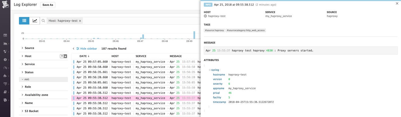 HAProxy log explorer HAProxy log explorer
