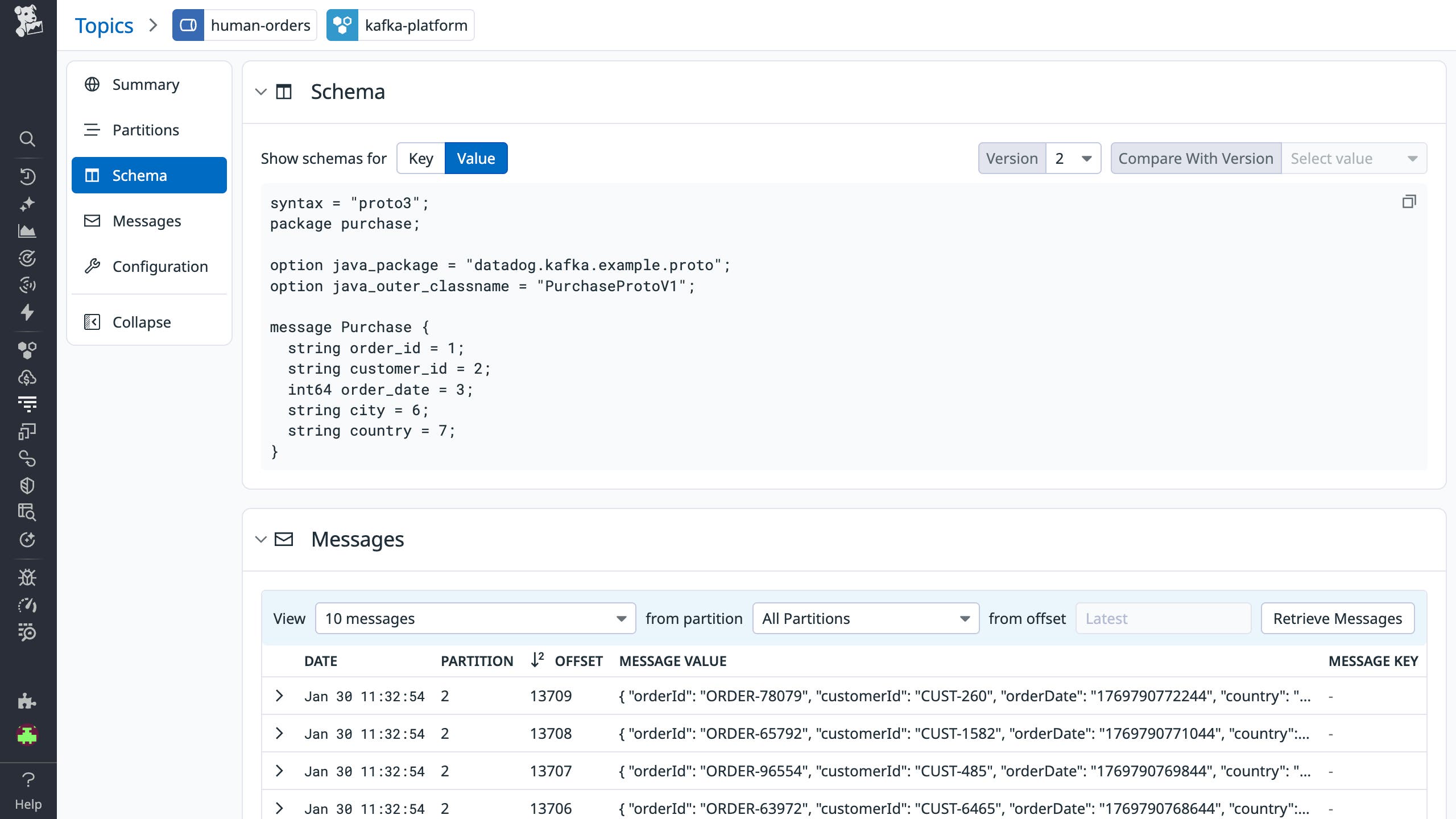 Inspecting Kafka topic metadata in Data Streams Monitoring Kafka Admin. Inspecting Kafka topic metadata in Data Streams Monitoring Kafka Admin.