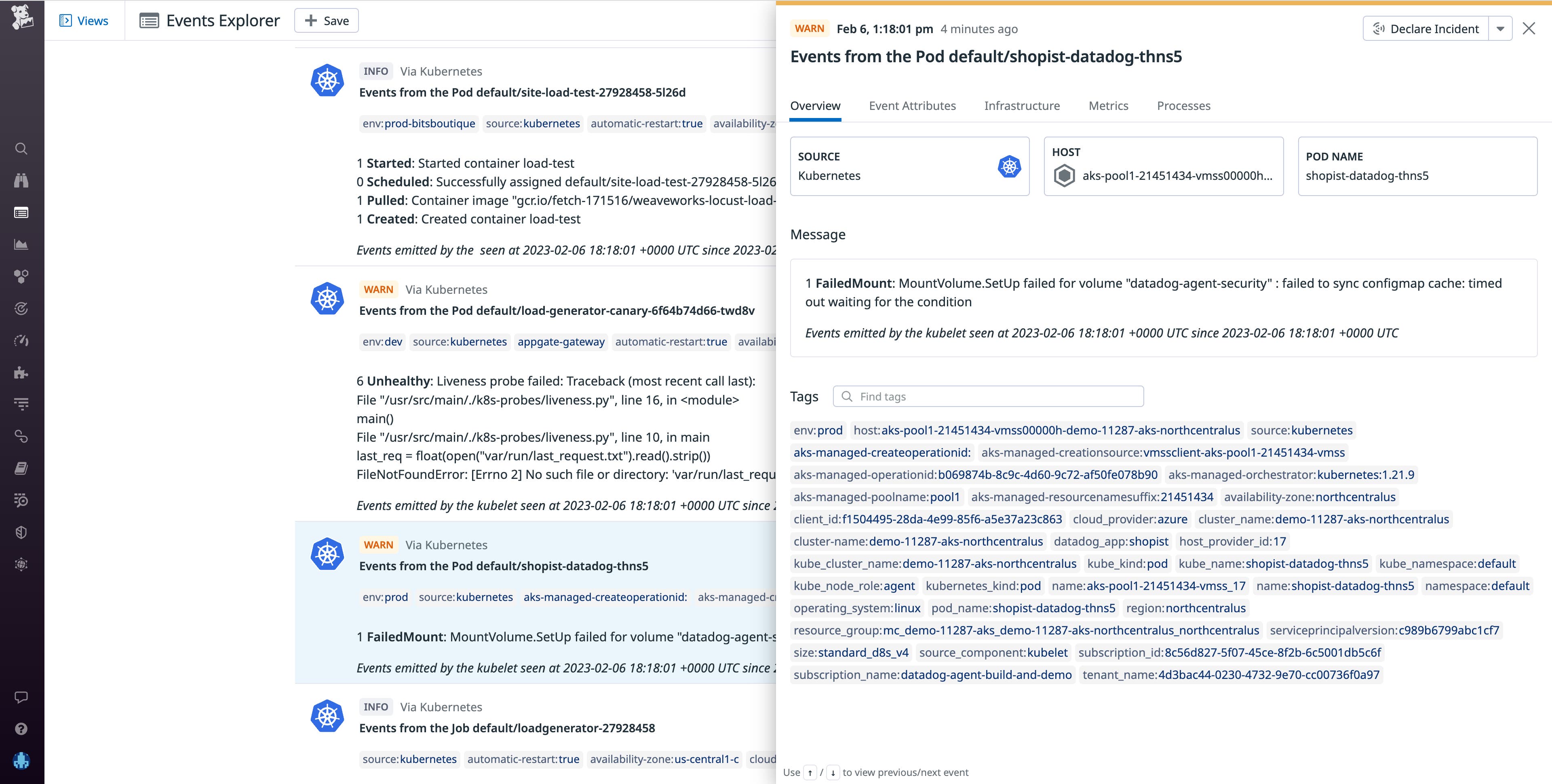 When the kubelet is unable to mount a volume it will generate a FailedMount event When the kubelet is unable to mount a volume it will generate a FailedMount event