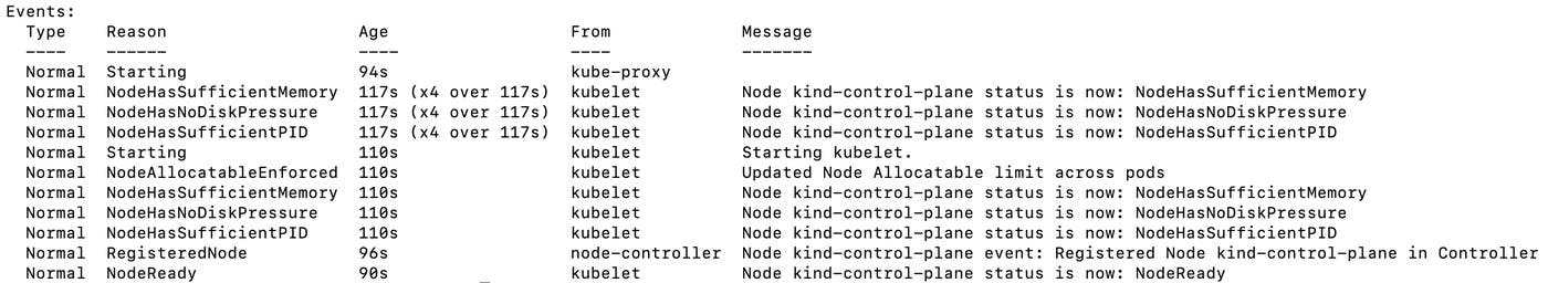 The command kubectl get events will list the events in the namespace by timestamp The command kubectl get events will list the events in the namespace by timestamp