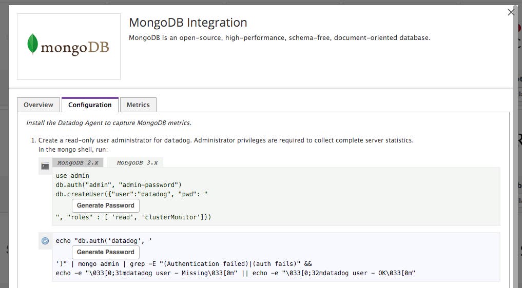 Monitor MongoDB graphs on Datadog Monitor MongoDB graphs on Datadog