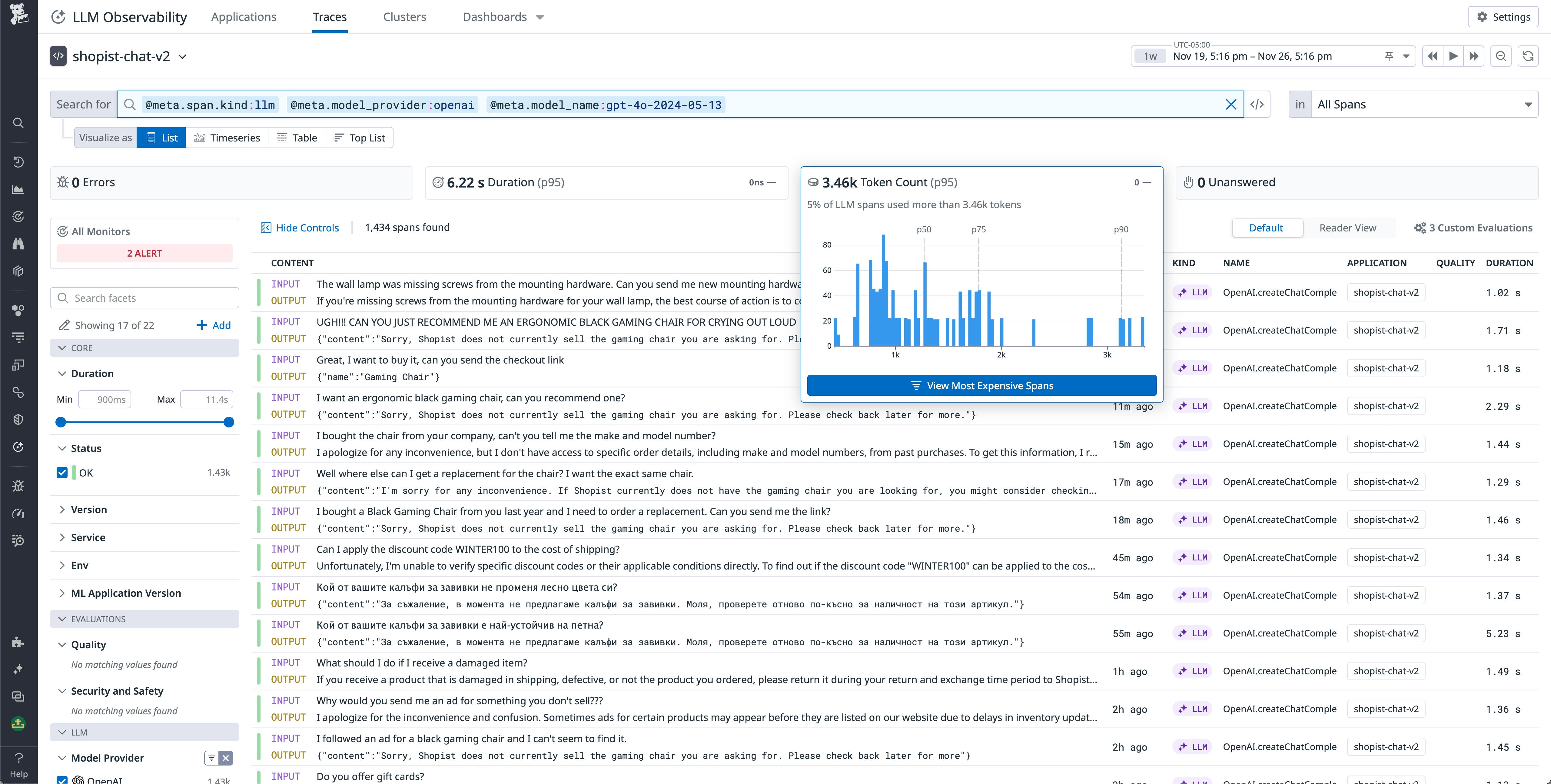 Inspect prompt traces to characterize the cost of your LLM applications Inspect prompt traces to characterize the cost of your LLM applications