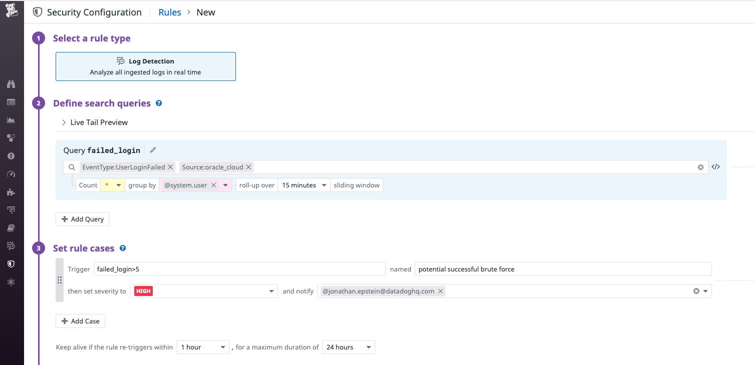 You can create custom Threat Detection Rules to trigger alerts and notifications when a chosen condition is met. You can create custom Threat Detection Rules to trigger alerts and notifications when a chosen condition is met.