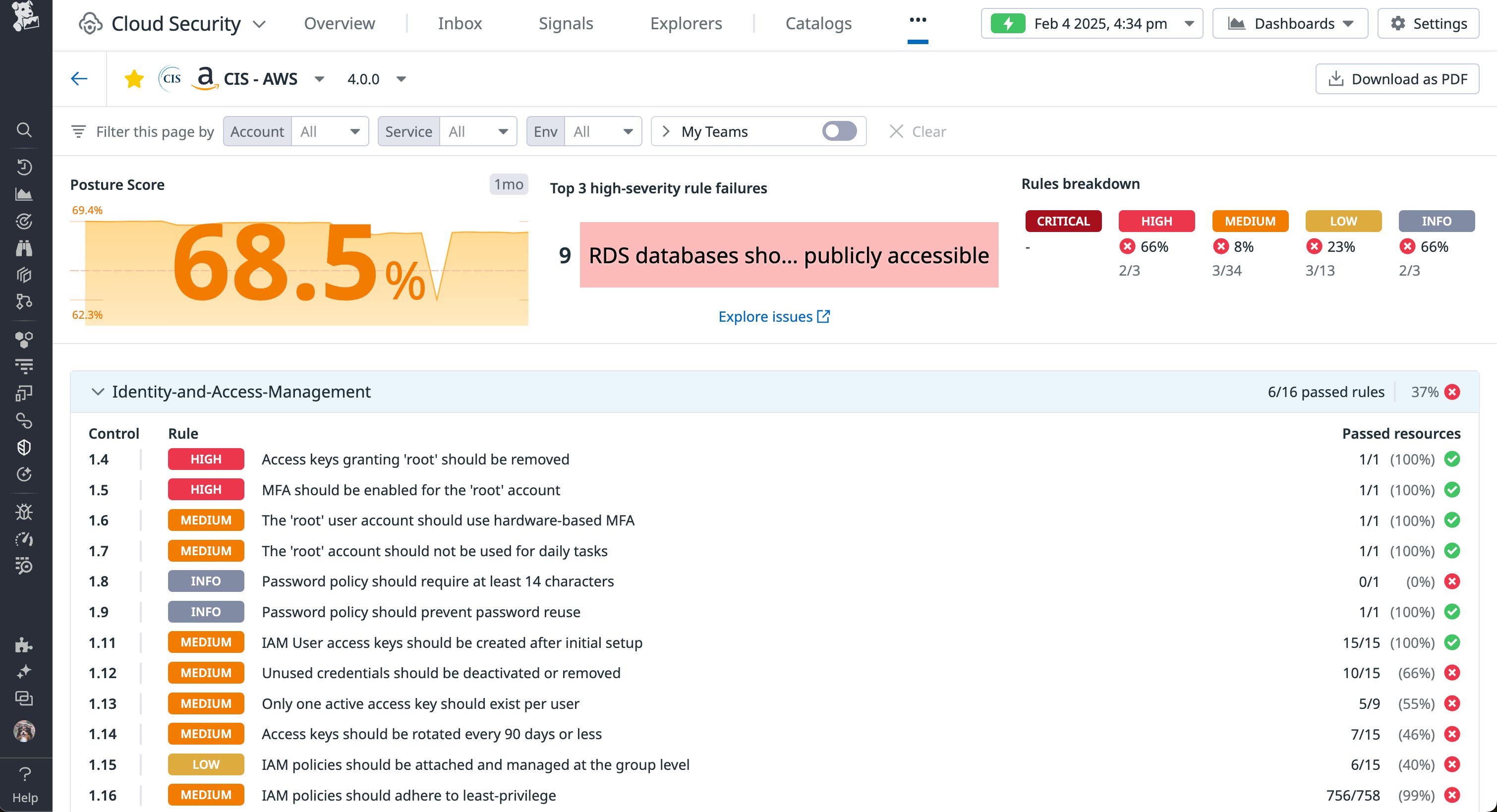 Track misconfigurations with Datadog Cloud Security Track misconfigurations with Datadog Cloud Security