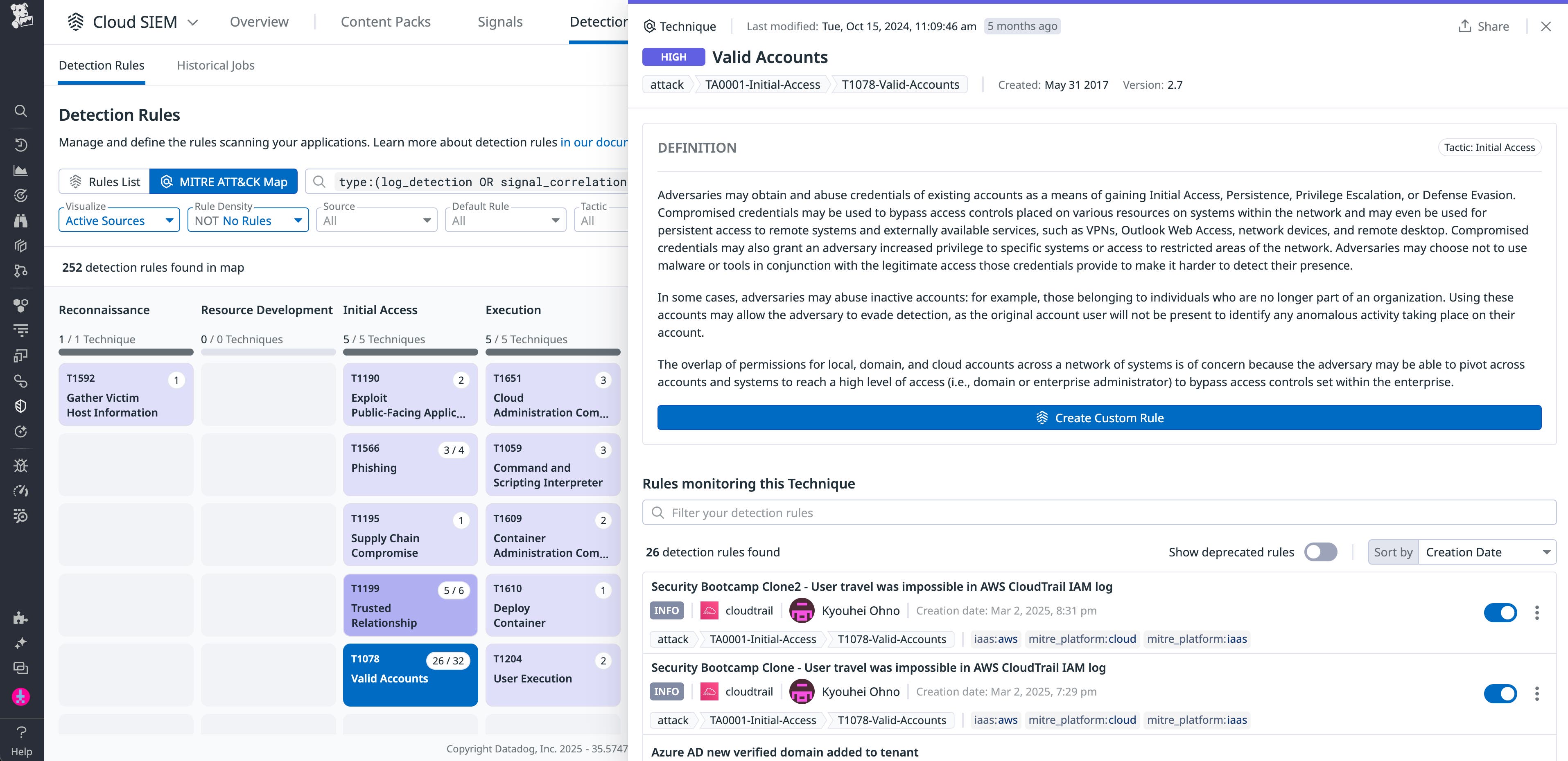 Visualize Cloud SIEM coverage with the Cloud SIEM ATT&CK Map Visualize Cloud SIEM coverage with the Cloud SIEM ATT&CK Map