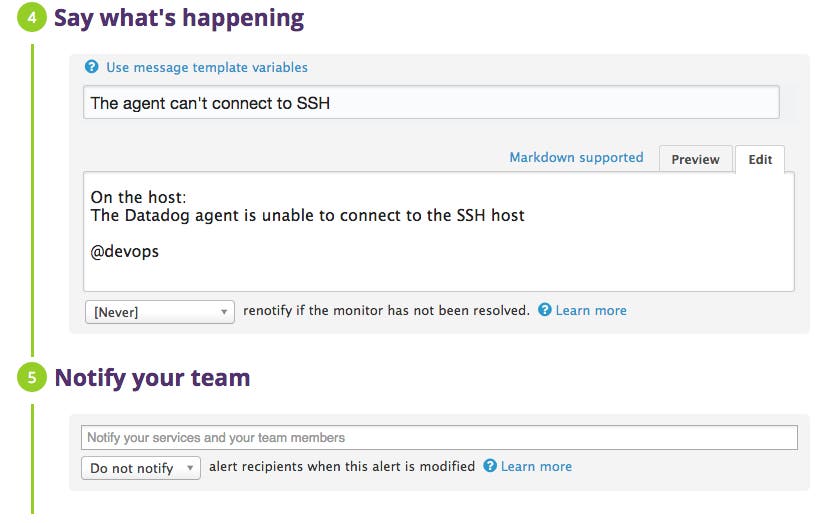 monitor SSH alert notification monitor SSH alert notification