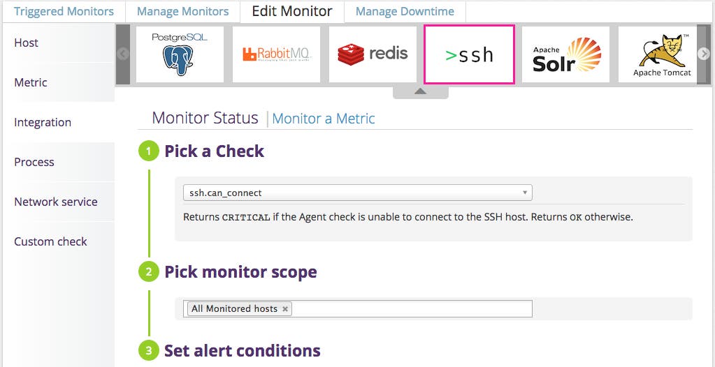 monitor SSH alert setup monitor SSH alert setup