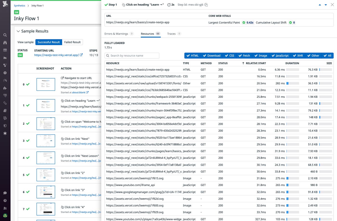 Creating a browser test for a Vercel frontend. Creating a browser test for a Vercel frontend.