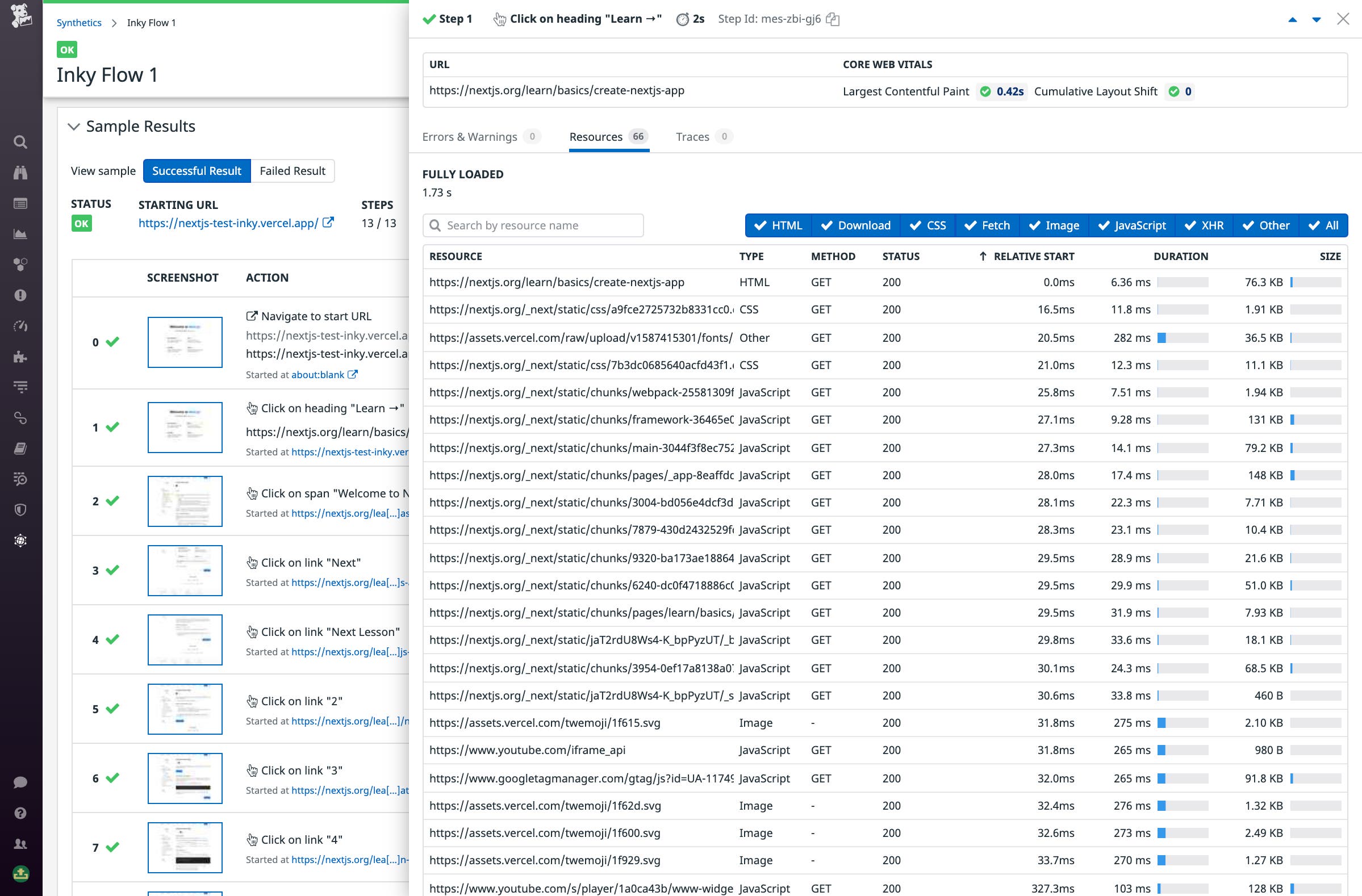 Creating a browser test for a Vercel frontend. Creating a browser test for a Vercel frontend.