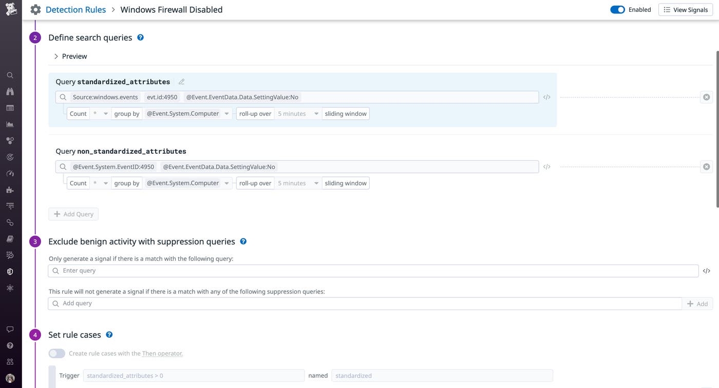 Use Datadog's built-in detection rule to identify issues with your firewalls Use Datadog's built-in detection rule to identify issues with your firewalls