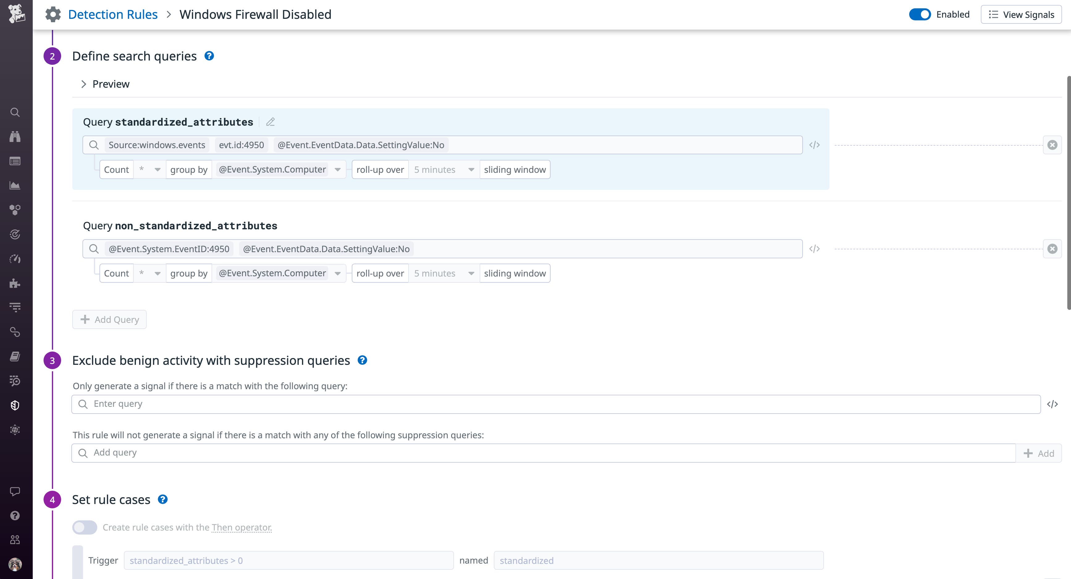 Use Datadog's built-in detection rule to identify issues with your firewalls Use Datadog's built-in detection rule to identify issues with your firewalls