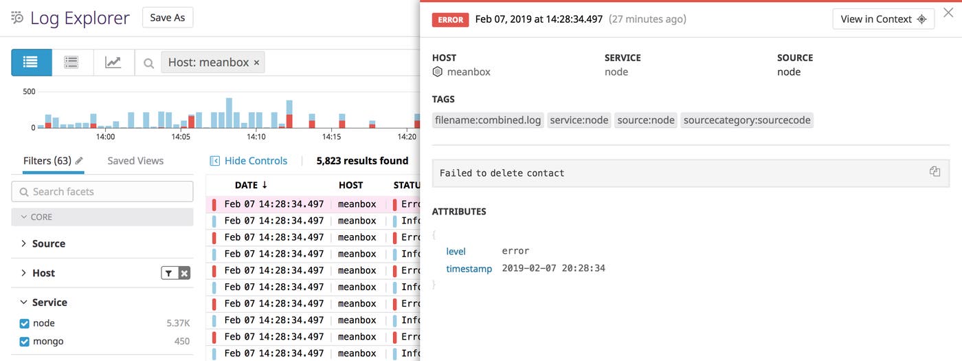 Explore your Mean stack application logs in the Log Explorer Explore your Mean stack application logs in the Log Explorer