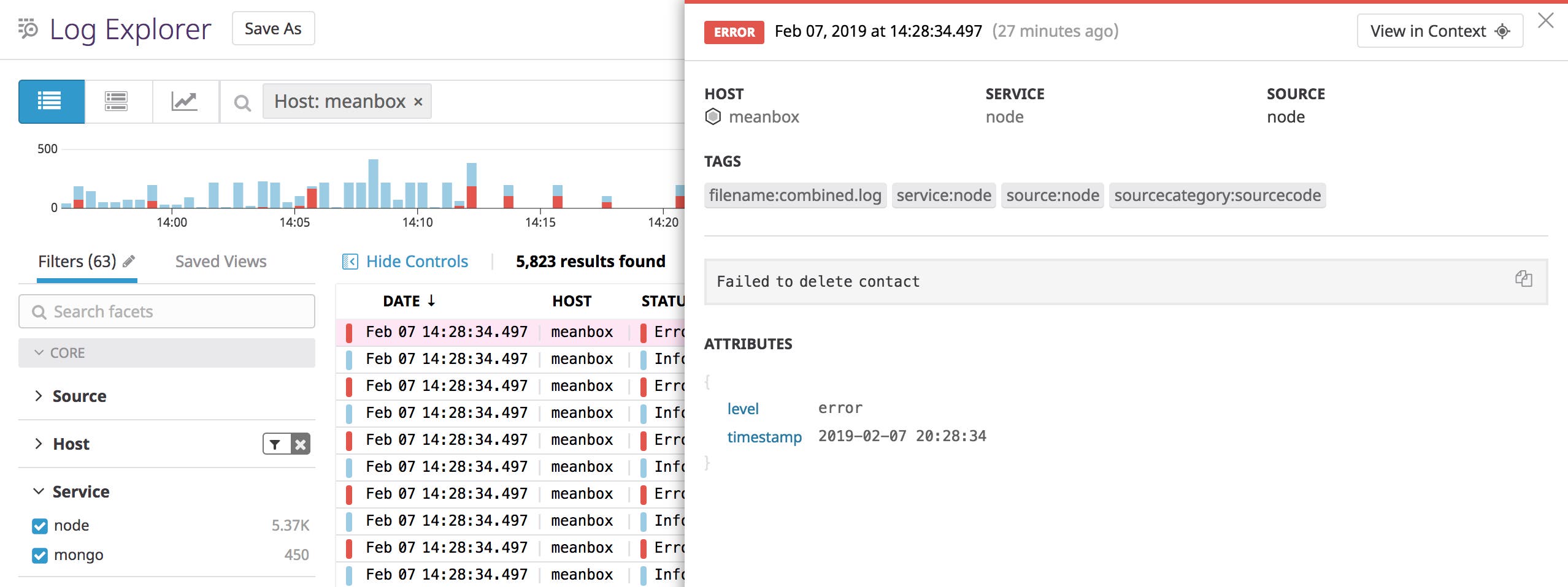 Explore your Mean stack application logs in the Log Explorer Explore your Mean stack application logs in the Log Explorer