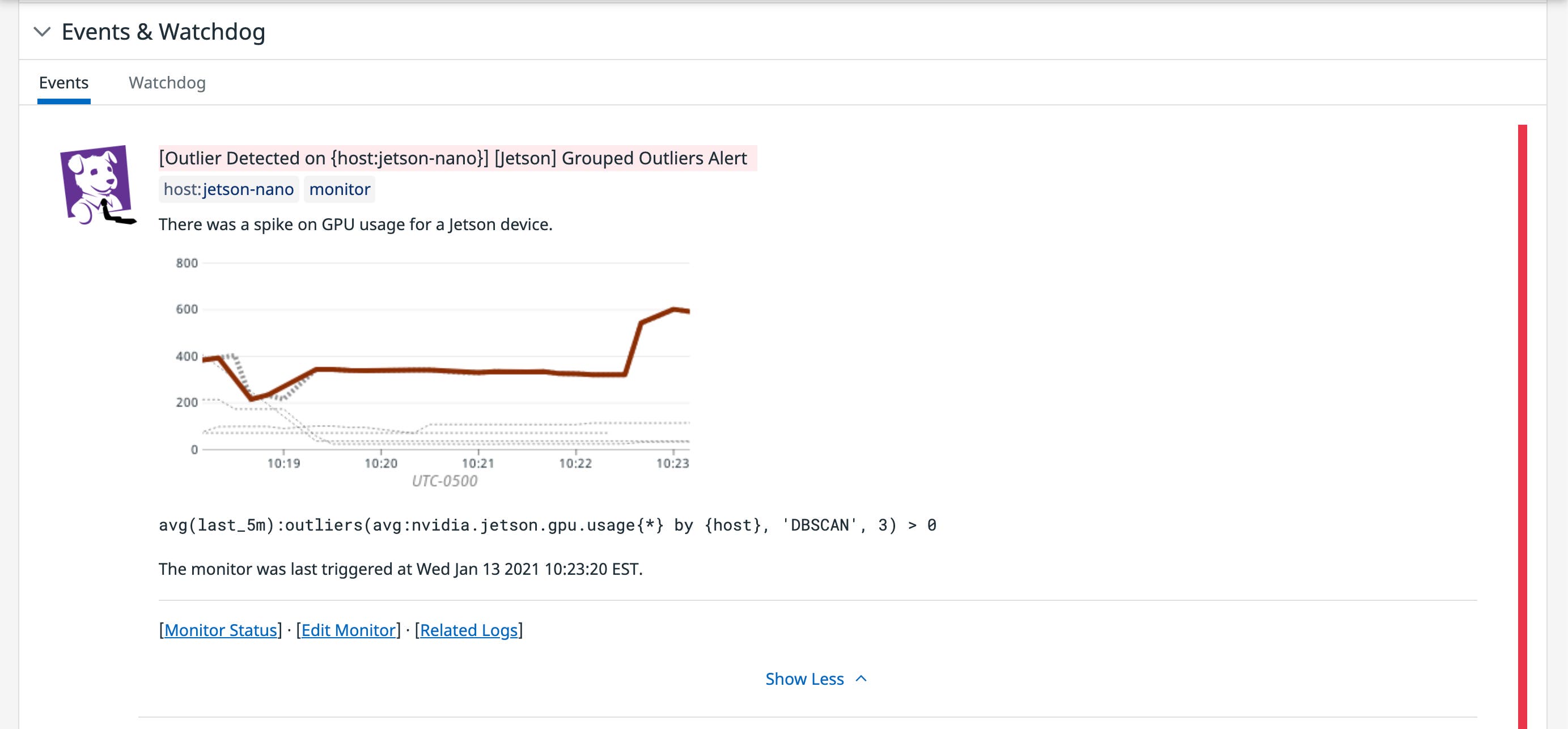 NVIDIA Jetson outlier alert NVIDIA Jetson outlier alert
