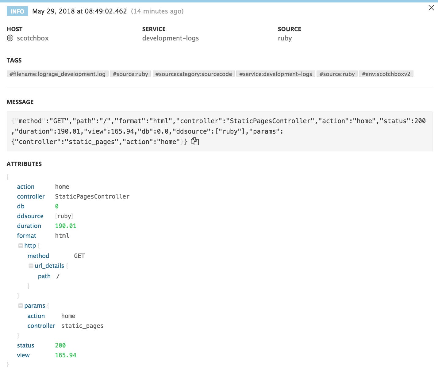 Logs example cleaned up Logs example cleaned up