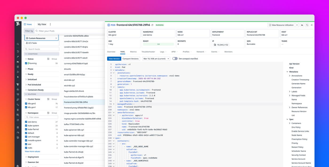 Explore Kubernetes with native OpenTelemetry data Explore Kubernetes with native OpenTelemetry data