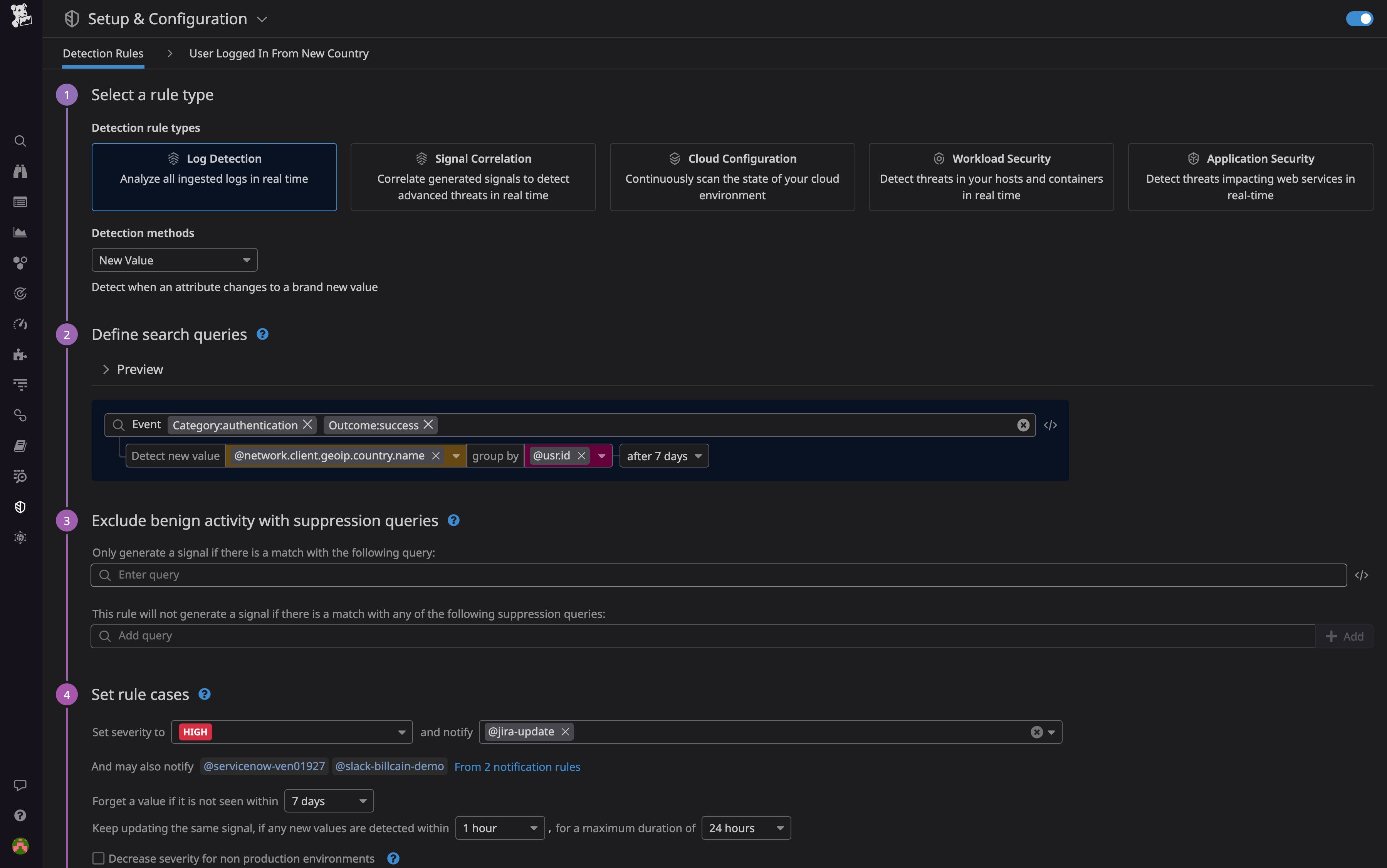 Use new value–based Detection Rules to alert you to anomalous behavior. Use new value–based Detection Rules to alert you to anomalous behavior.
