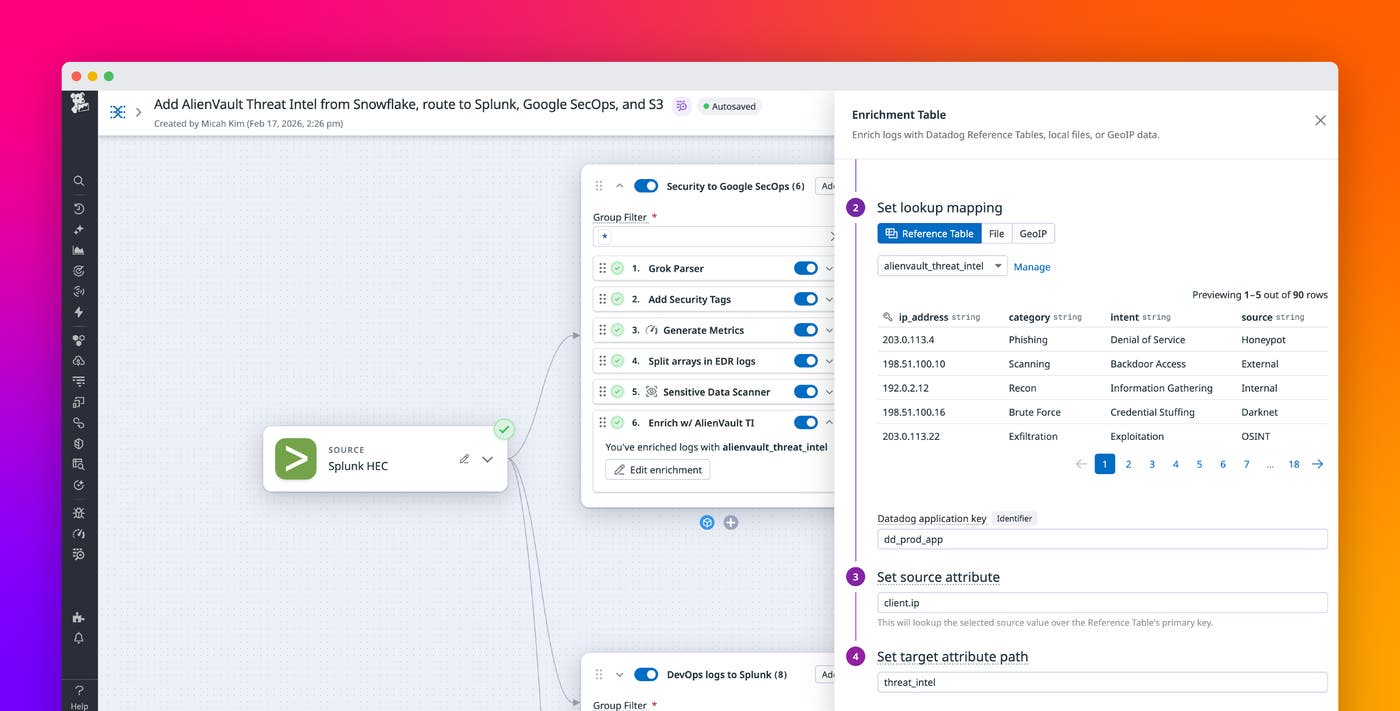Add dynamically updating context to logs with Reference Tables and Observability Pipelines Add dynamically updating context to logs with Reference Tables and Observability Pipelines