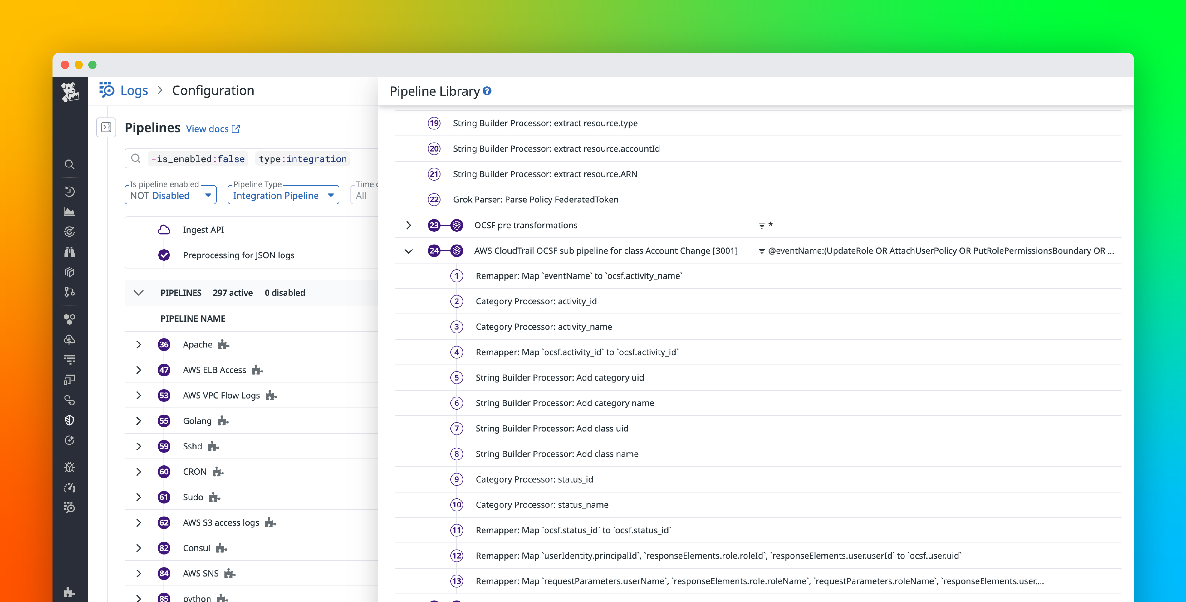 Normalize your data with the OCSF Common Data Model in Datadog Cloud SIEM
