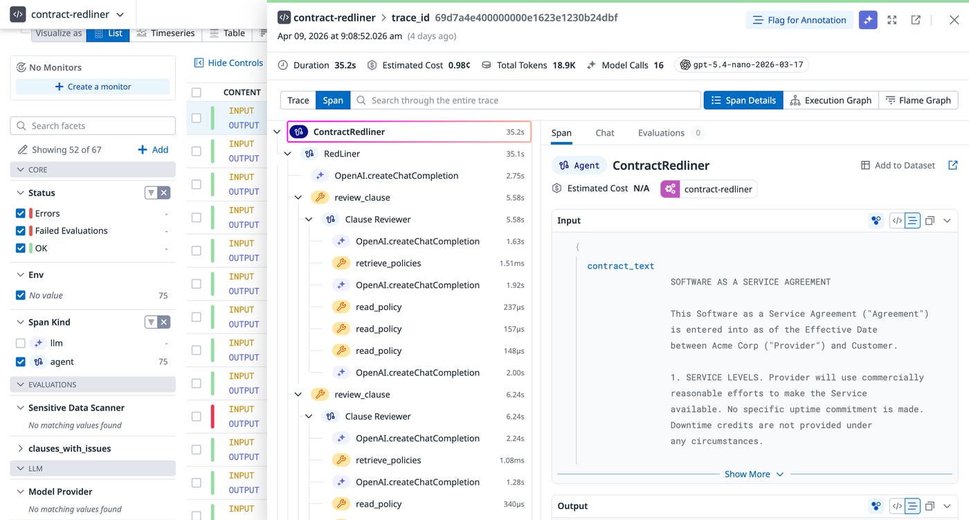 Generating test data from agent request traces by using LLM Observability. Generating test data from agent request traces by using LLM Observability.