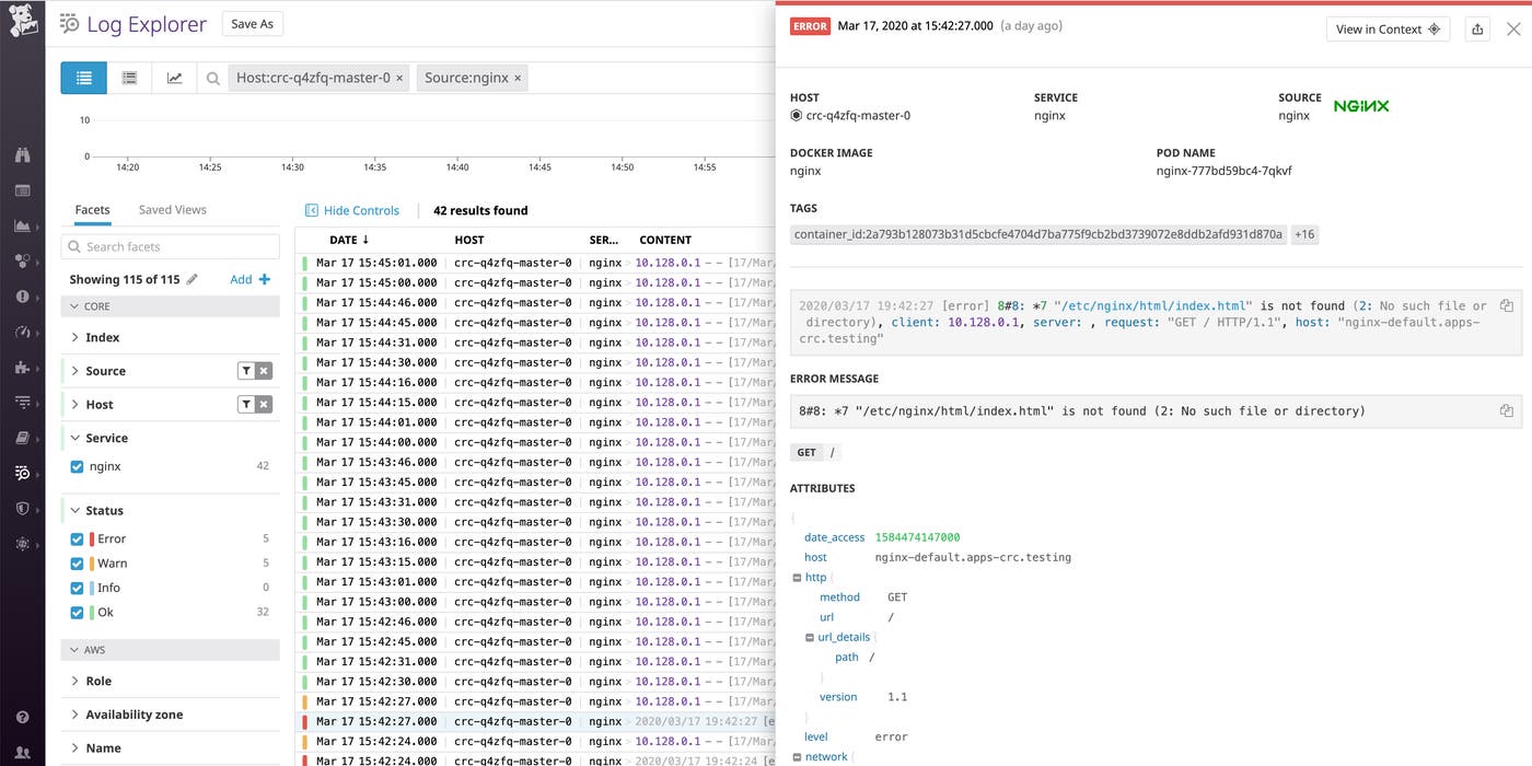 openshift-monitoring-datadog-logs