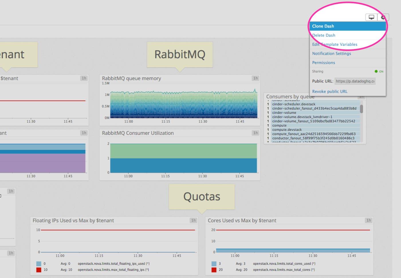 Clone OpenStack default dash Clone OpenStack default dash