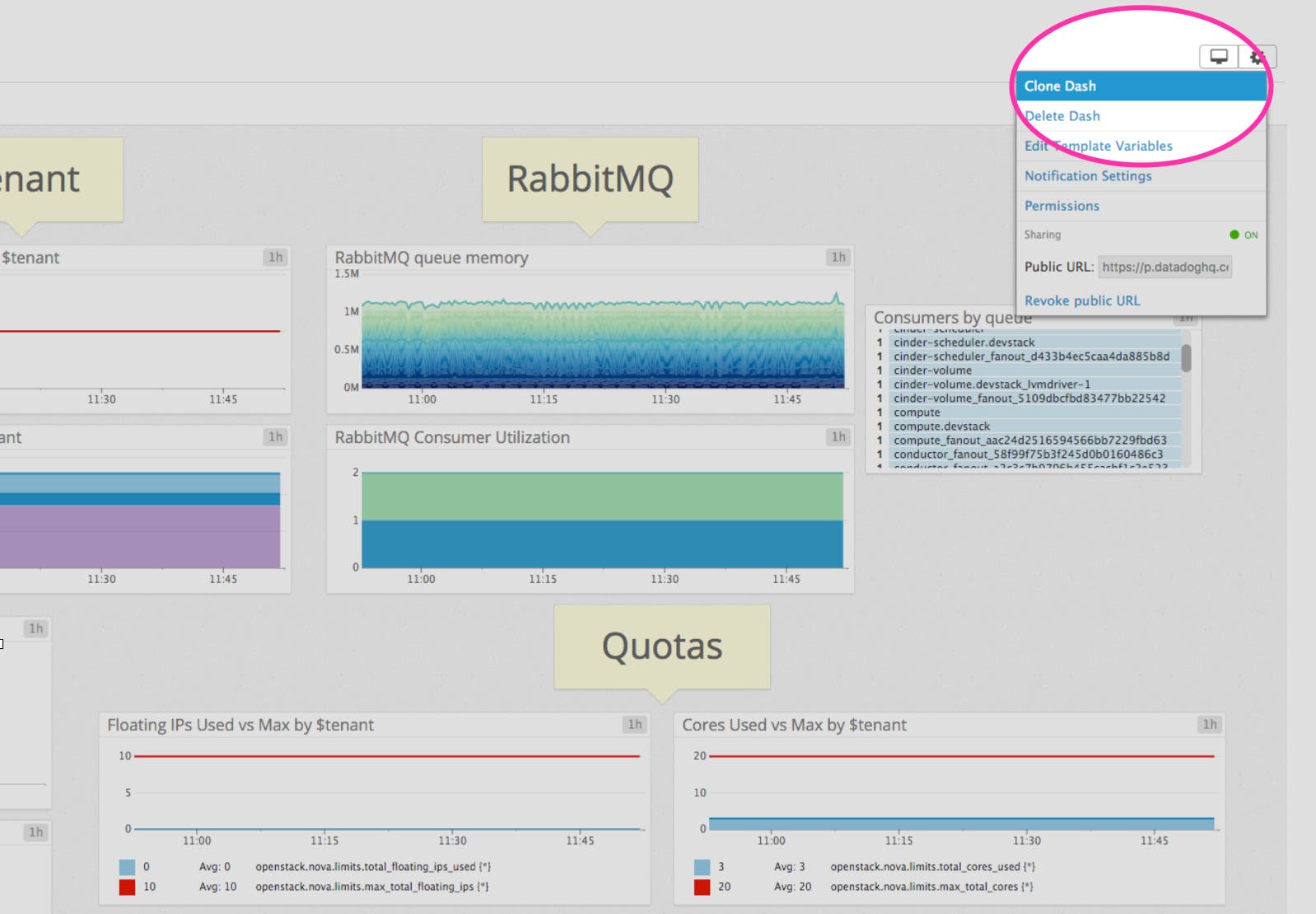 Clone OpenStack default dash Clone OpenStack default dash