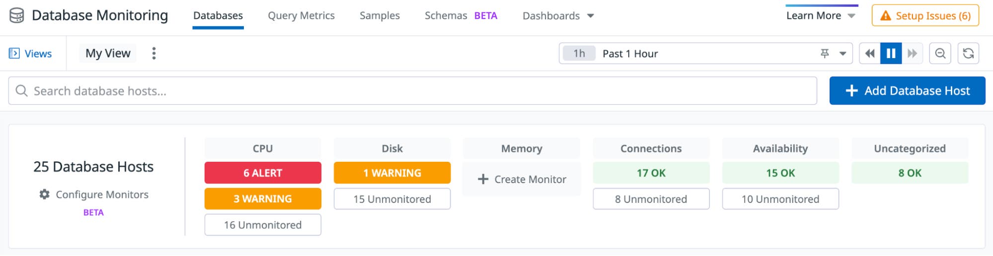 Quickly see hosts with monitors in alert state. Quickly see hosts with monitors in alert state.