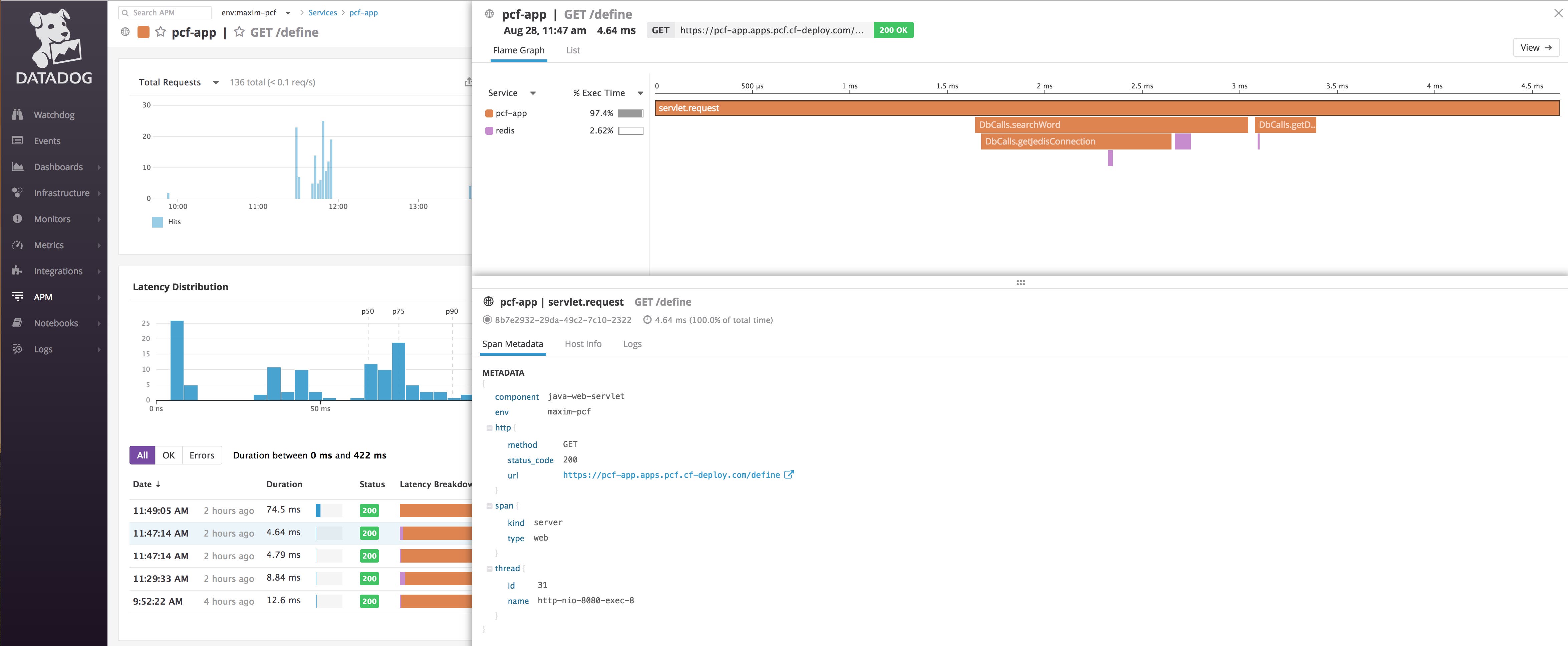 Datadog flame graph Datadog flame graph
