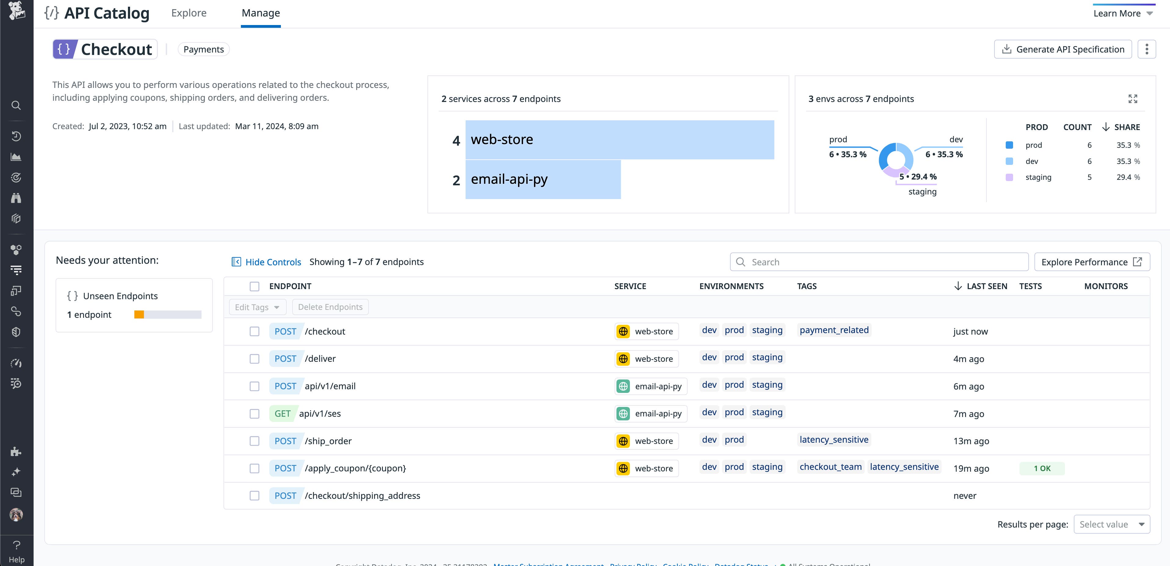 Datadog API Catalog to identify API security risks Datadog API Catalog to identify API security risks