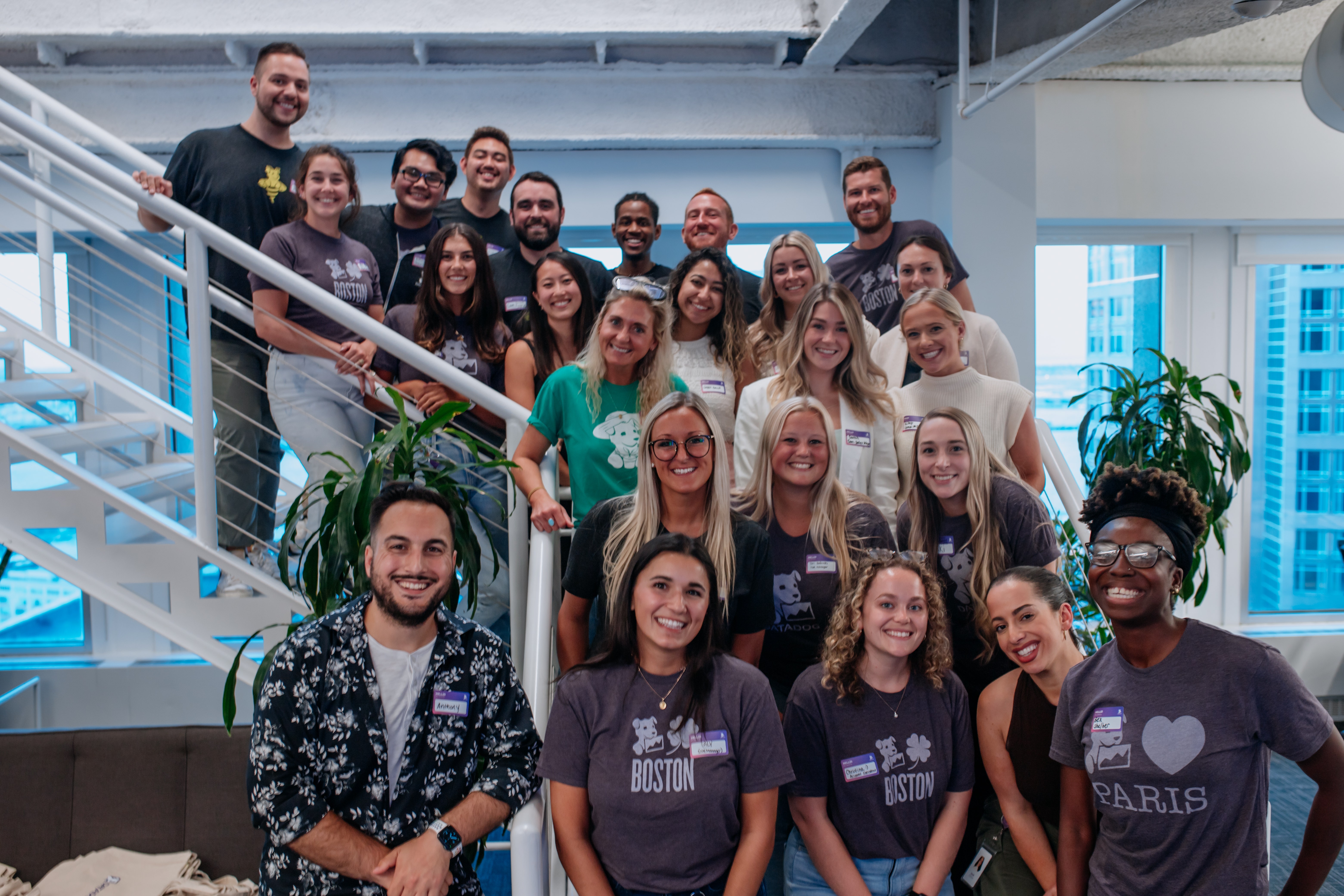 The Datadog Sales team in our Boston office.