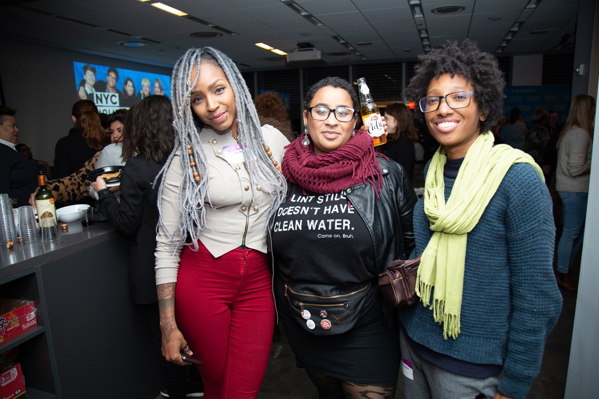 lesbians who tech holiday party at datadog nyc office december 2019