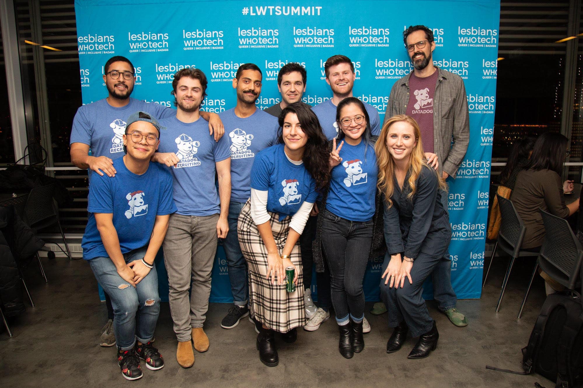 datadog's tech recruiting team attended the lesbians who tech summit NYC in september 2019