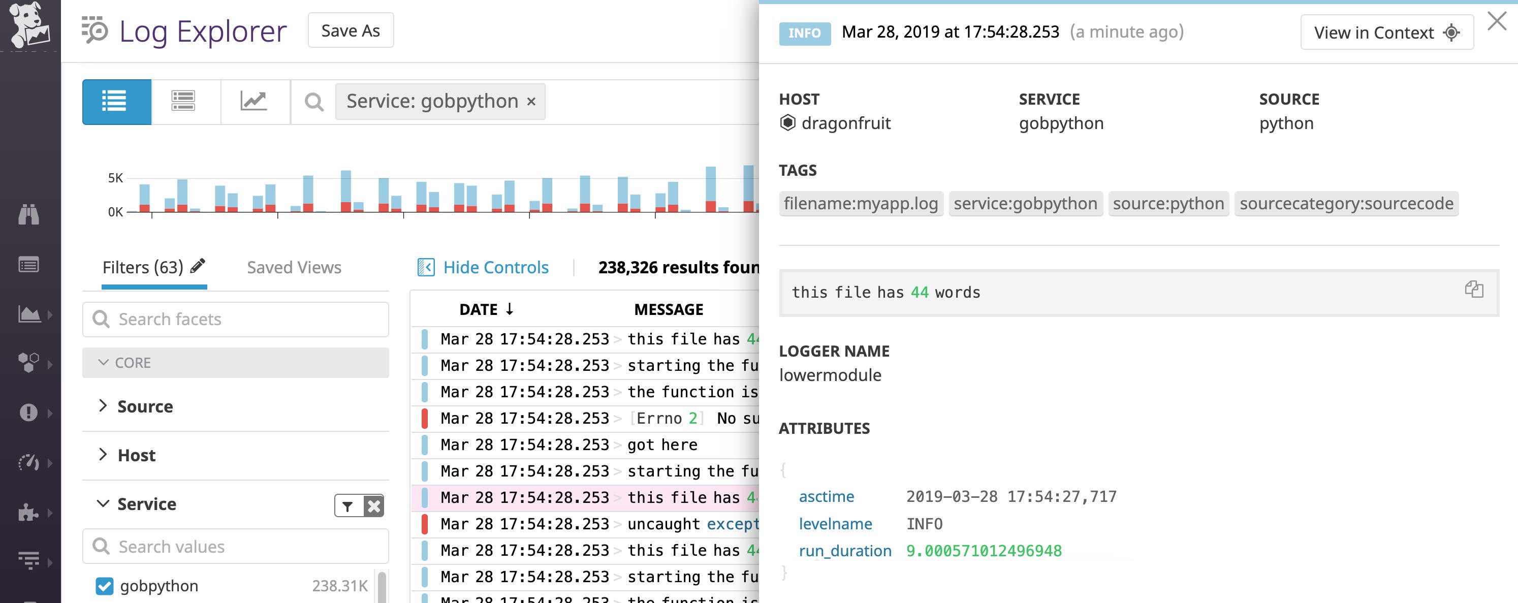 Python logs custom attributes in JSON Python logs custom attributes in JSON